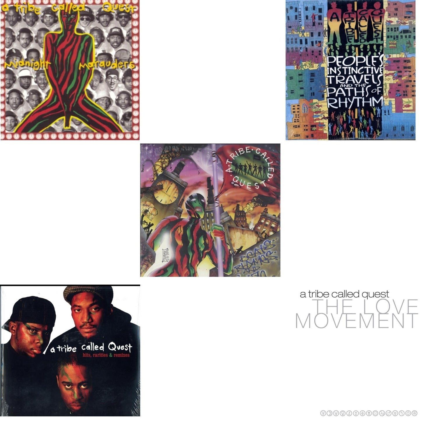 Tribe Called Quest - Peoples Instinctive Travels & Paths Of Rhythm & Midnight Marauders & Beats Rhymes & Life & Hits, Rarities & Remixes & Love Movement (X) (3LP)