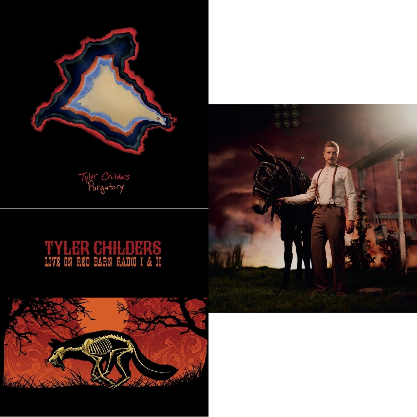 Tyler Childers - Rustin In The Rain & Live On Red Barn Radio I & Ii & Purgatory - LP Vinyl Bundle