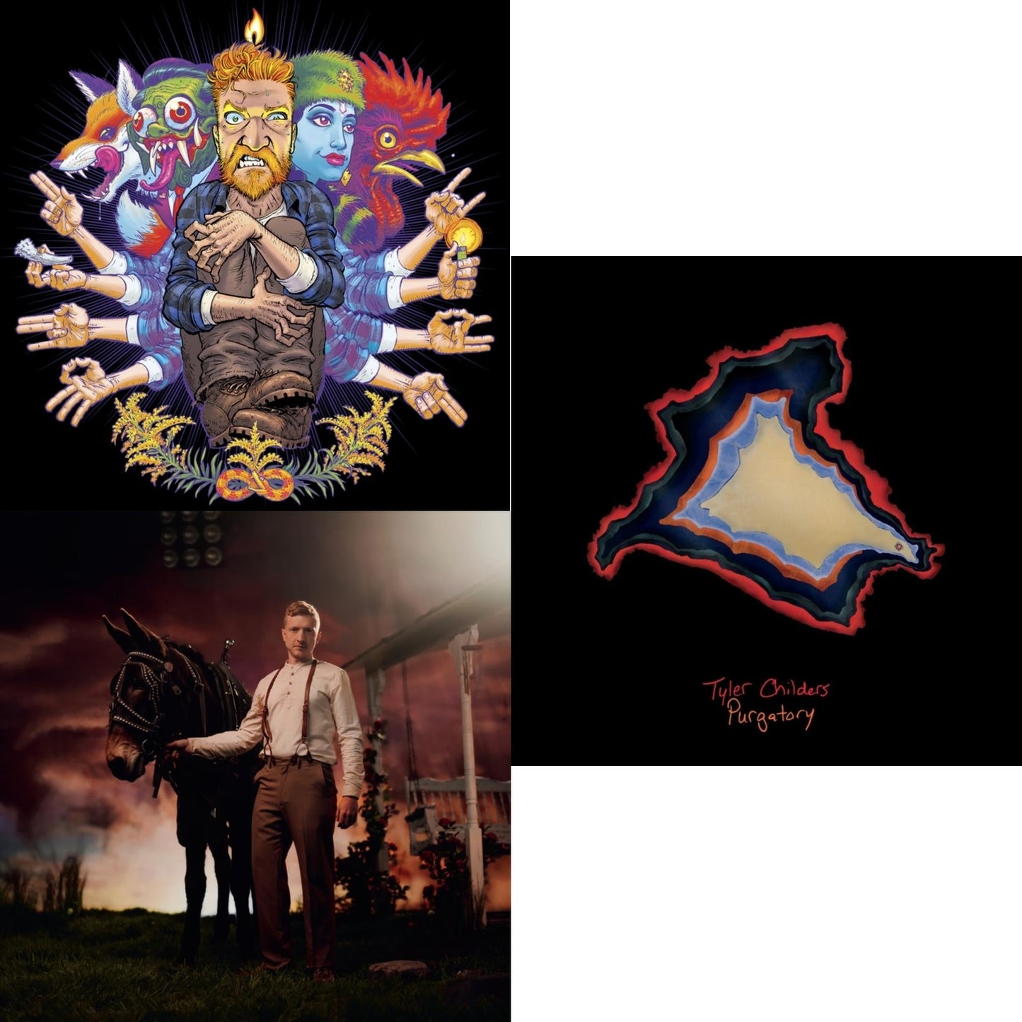 Tyler Childers - Country Squire (150G/Dl Code) & Rustin In The Rain & Purgatory - LP Vinyl Bundle