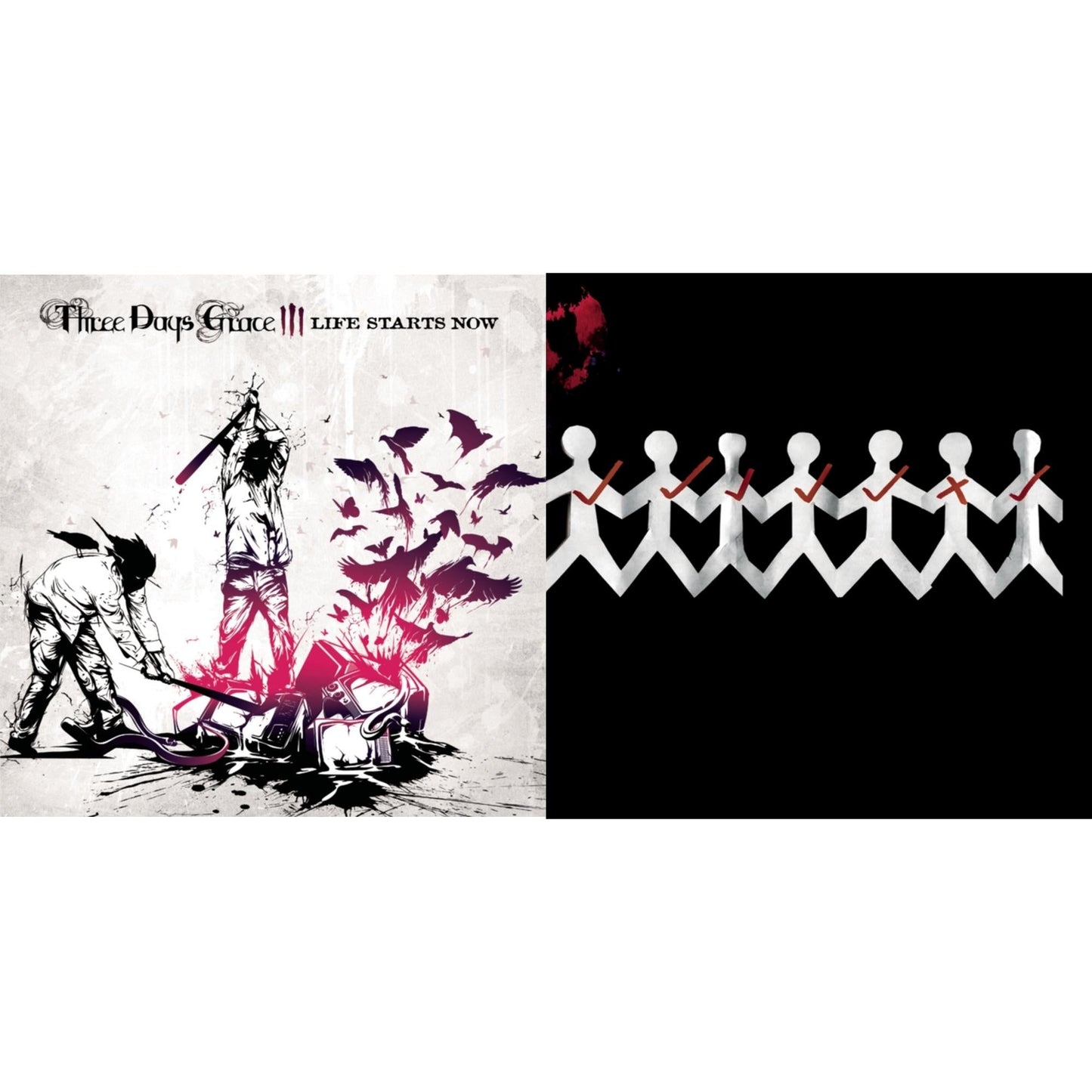 Three Days Grace - One-X & Life Starts Now - CD Bundle
