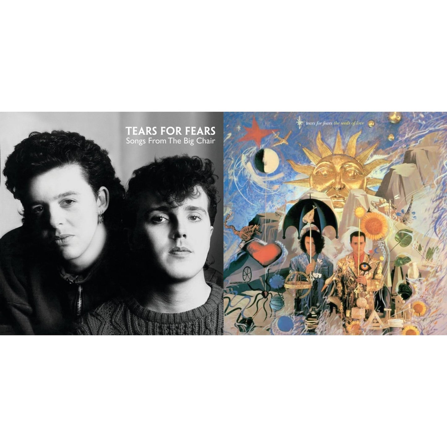 Tears For Fears - Songs From The Big Chair & Seeds Of Love - LP Vinyl Bundle