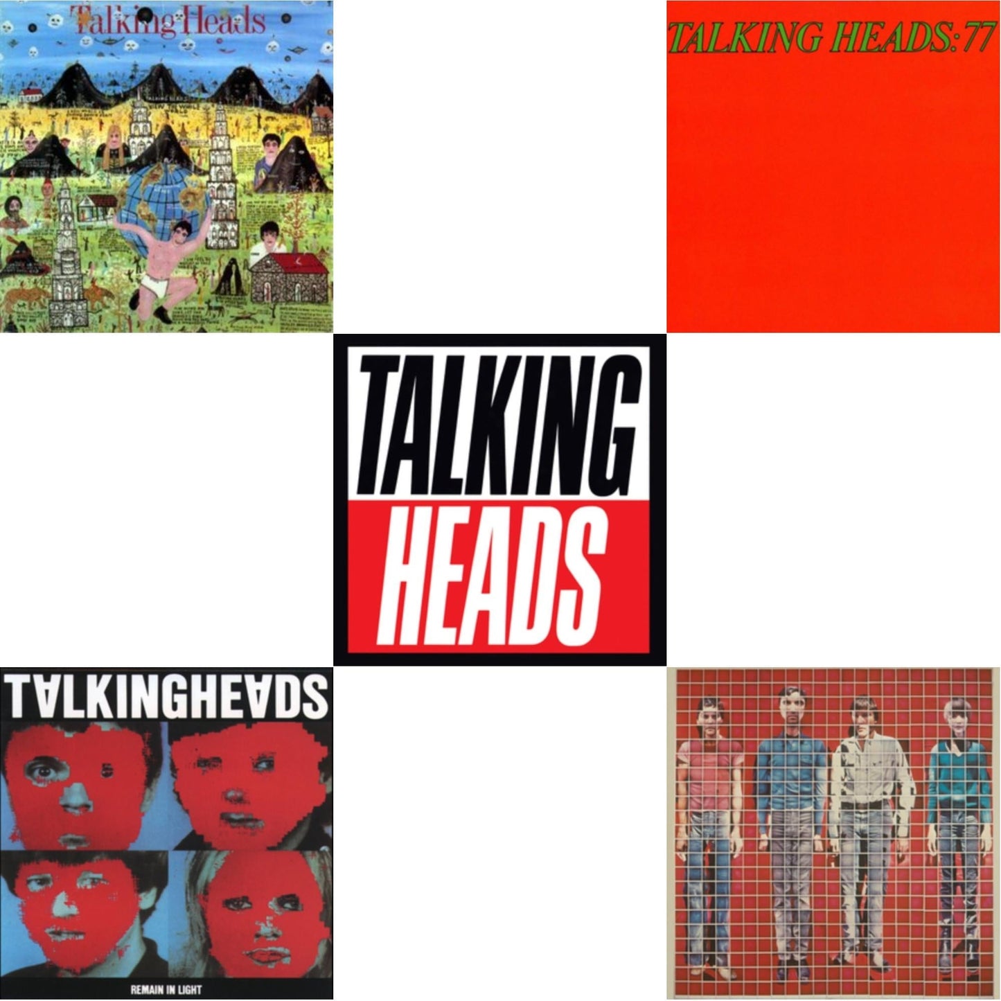 Talking Heads - Remain In Light & More Songs About Buildings & Food & Talking Heads: 77 & Little Creatures & True Stories - LP Vinyl Bundle