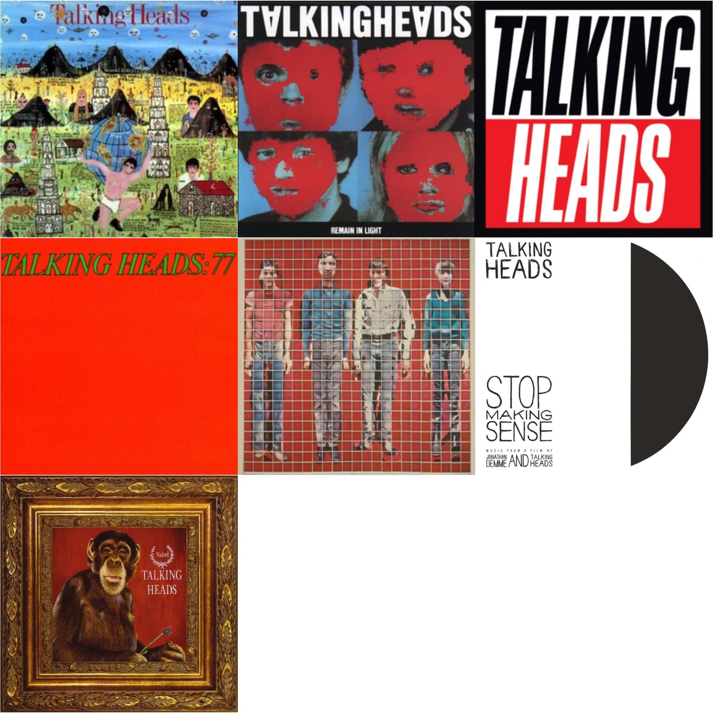 Talking Heads - Remain In Light & More Songs About Buildings & Food & Talking Heads: 77 & Stop Making Sense (Deluxe/2LP) & Little Creatures & Naked (Opaque Purple LP Vinyl) (Rocktober) & True Stories