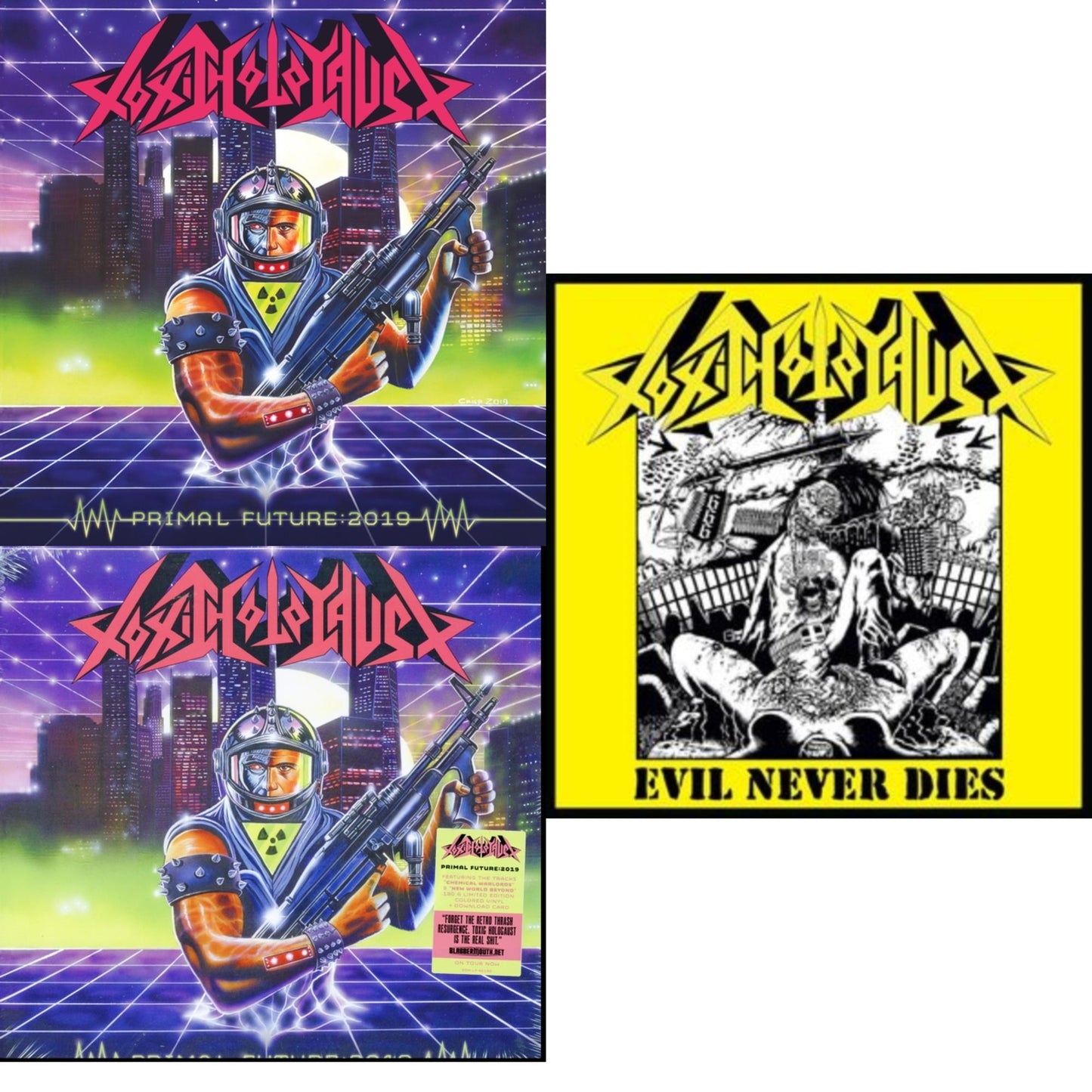 Toxic Holocaust - Primal Future:2019 & Primal Future: 2019 & Evil Never Dies - LP Vinyl Bundle