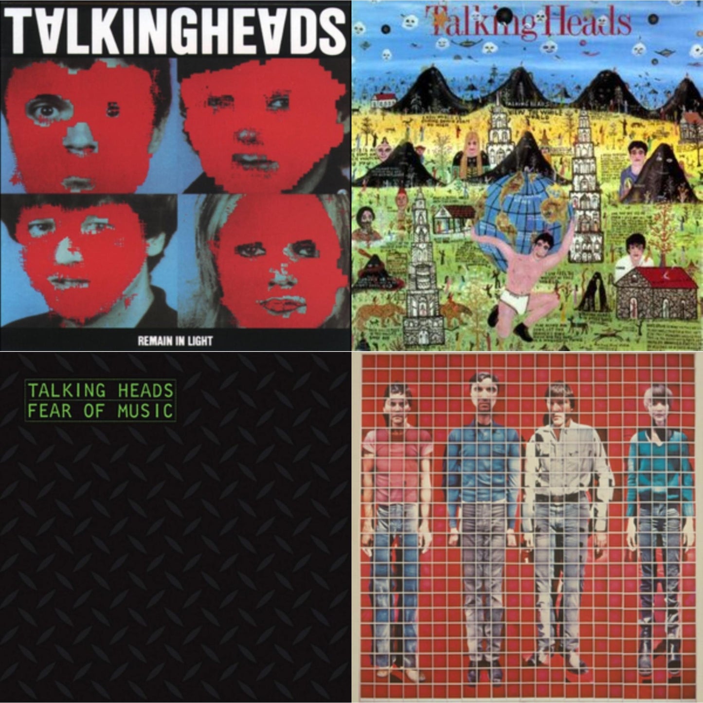 Talking Heads - Remain In Light & More Songs About Buildings & Food & Fear Of Music & Little Creatures - LP Vinyl Bundle