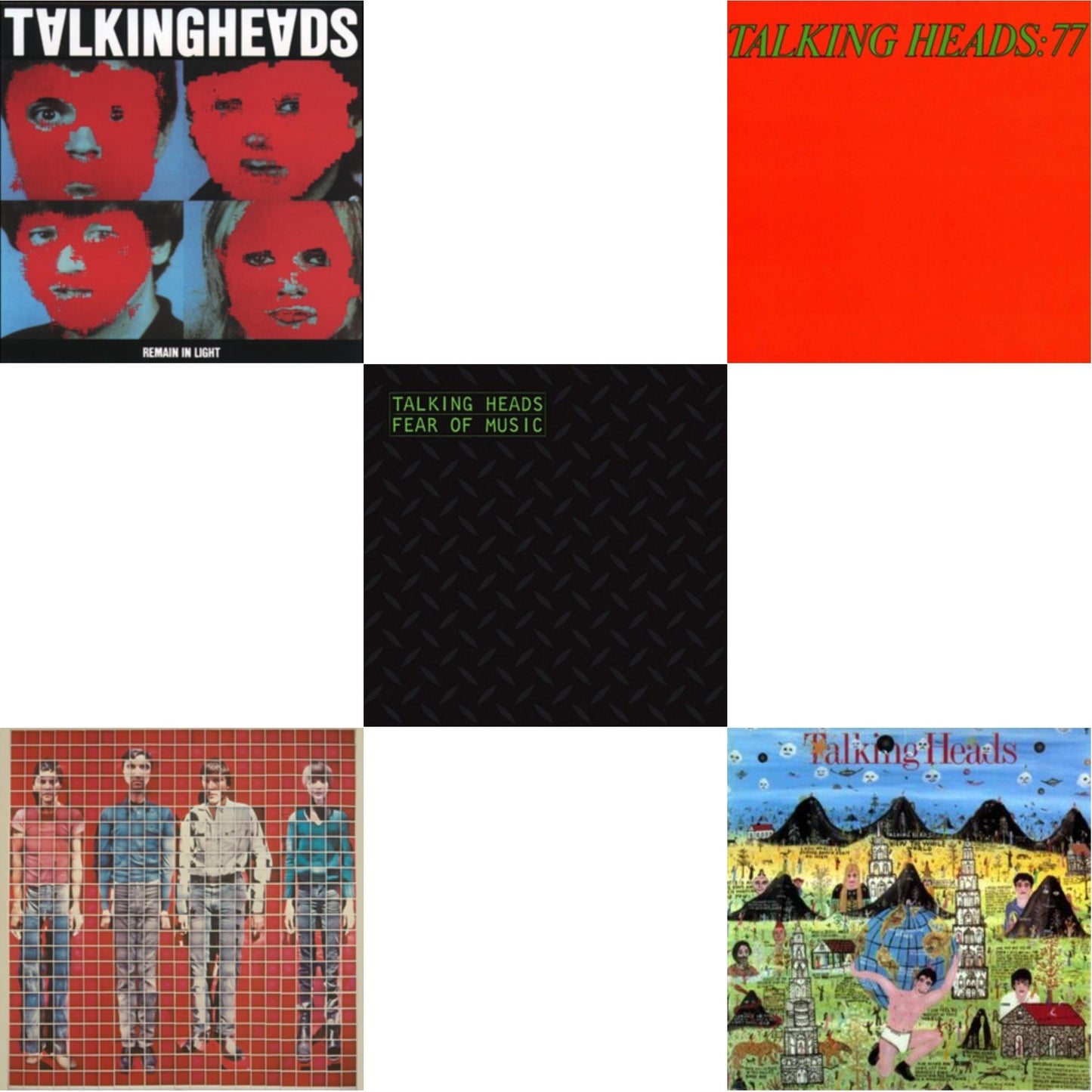 Talking Heads - Remain In Light & More Songs About Buildings & Food & Fear Of Music & Talking Heads: 77 & Little Creatures - LP Vinyl Bundle