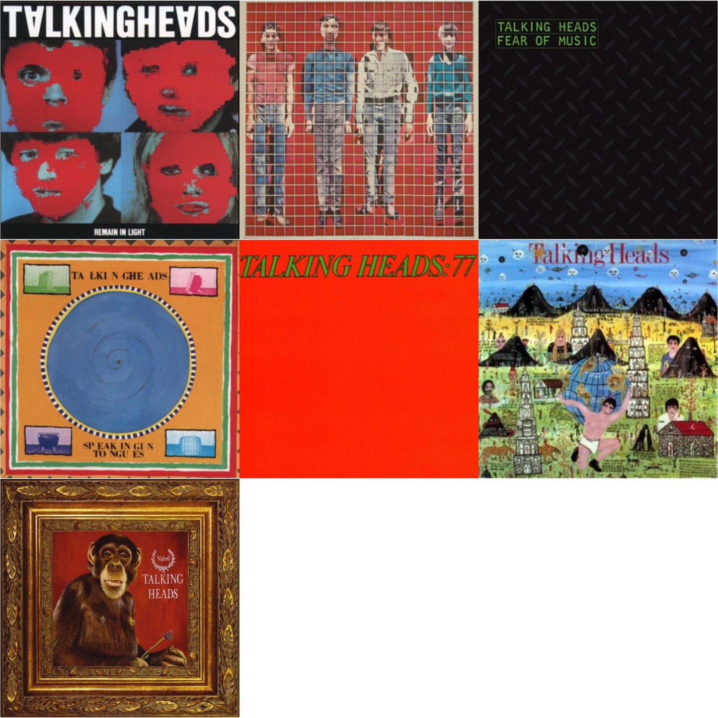 Talking Heads - Remain In Light & More Songs About Buildings & Food & Fear Of Music & Speaking In Tongues & Talking Heads: 77 & Little Creatures & Naked (Opaque Purple LP Vinyl) (Rocktober)