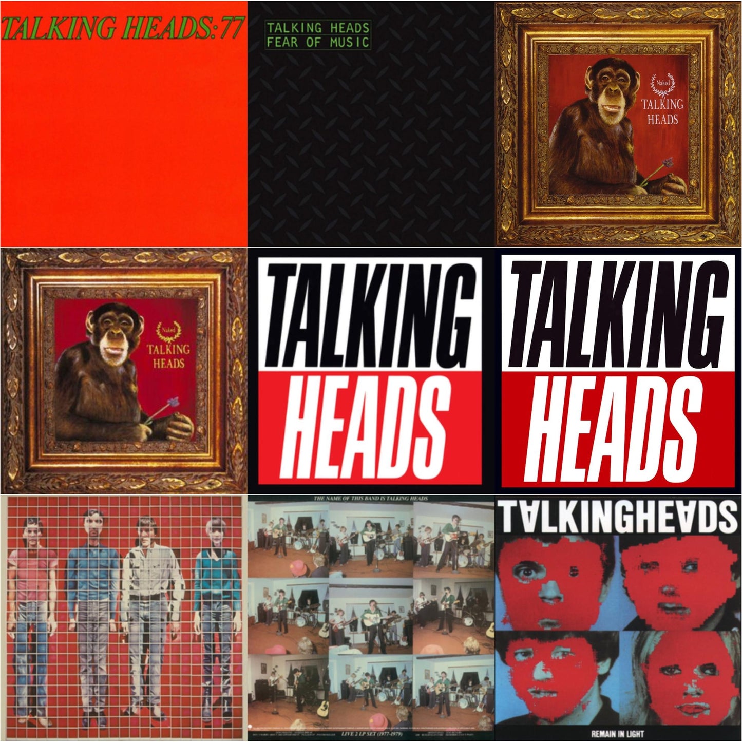 Talking Heads - Remain In Light & Name Of This Band Is Talking Heads & More Songs About Buildings & Food & Fear Of Music & Talking Heads: 77 & Naked & Naked (Opaque Purple LP Vinyl) (Rocktober) & True Stories & True Stories (Translucent Red LP Vinyl)
