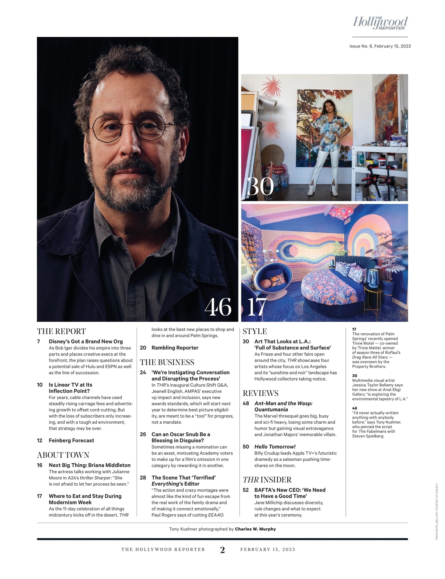 The Hollywood Reporter - 23.02.15 Edition: Sit-Down With Award Season's Most Talked-About Surprise Andrea Riseborough, Disney's Brand New Org, Linear TV's Inflection Point, A24's Sharper & More!