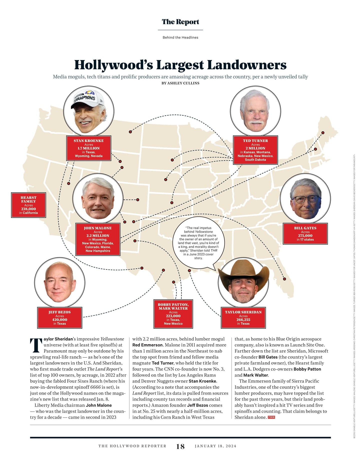 The Hollywood Reporter - 24.01.18 Edition: Cheryl Hines As First Lady? Curb Your Enthusiasm Actress On Life After Larry David & Marriage To Polarizing Presidential Hopeful Bobby Kennedy Jr. & More!