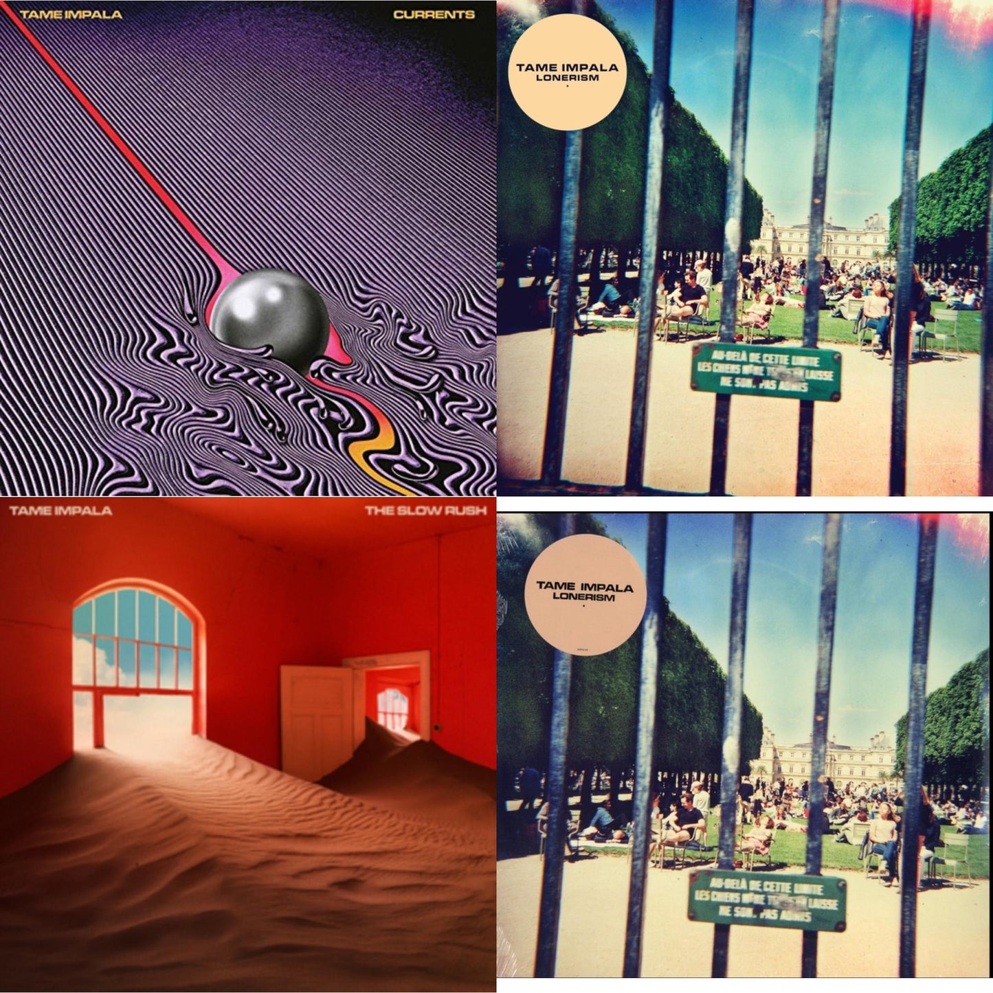 Tame Impala - Currents & Lonerism (10Th Anniversary/Super Deluxe/3LP Boxset) & Slow Rush (2LP) & Lonerism