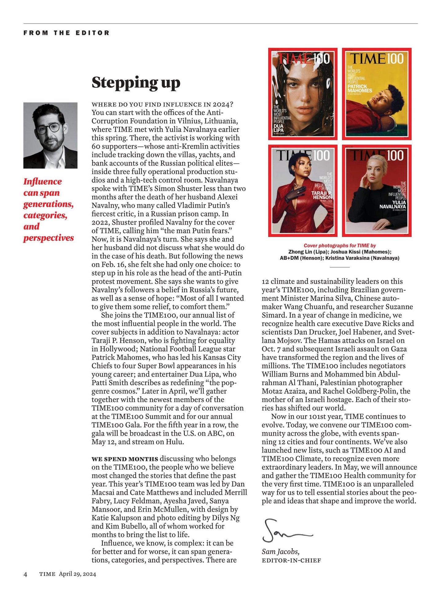 Time 100 - Most Influential People 2024: The Artists, Innovators, Titans, Leaders, Icons & Pioneers Whose Contributions Are Changing The World!