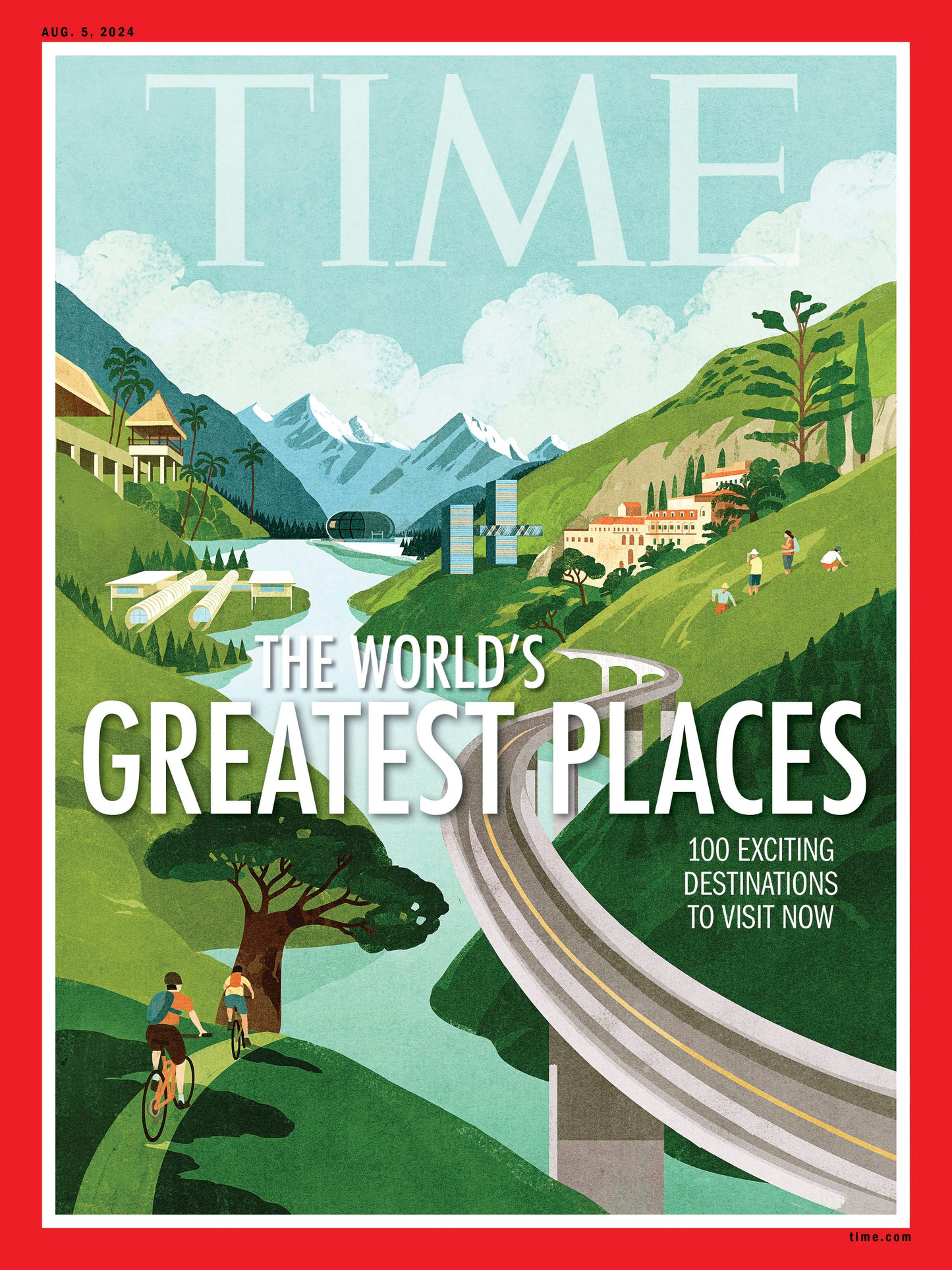 TIME Magazine - 08.05.24 Edition: The World's Greatest Places 2024, 100 Best Places To Stay & Visit Around The World!