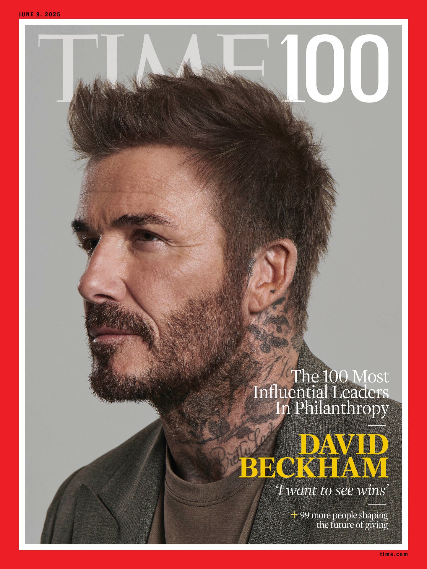TIME Magazine - 06.09.25 Edition: TIME 100 David Beckham: Influential Leaders in Philanthropy