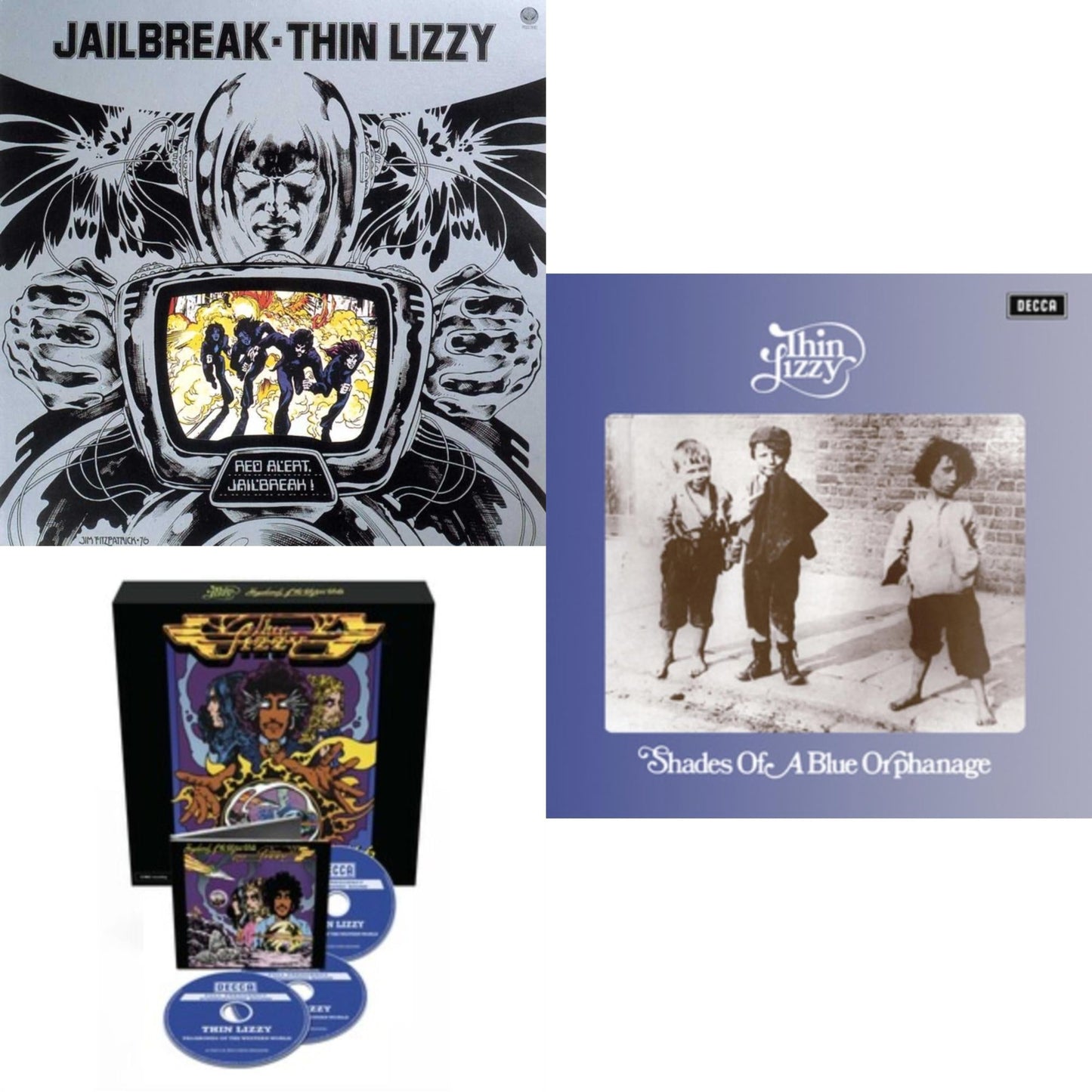 Thin Lizzy - Jailbreak & Vagabonds Of The Western World (CD/Blu-Ray Audio) & Shades Of A Blue Orphanage
