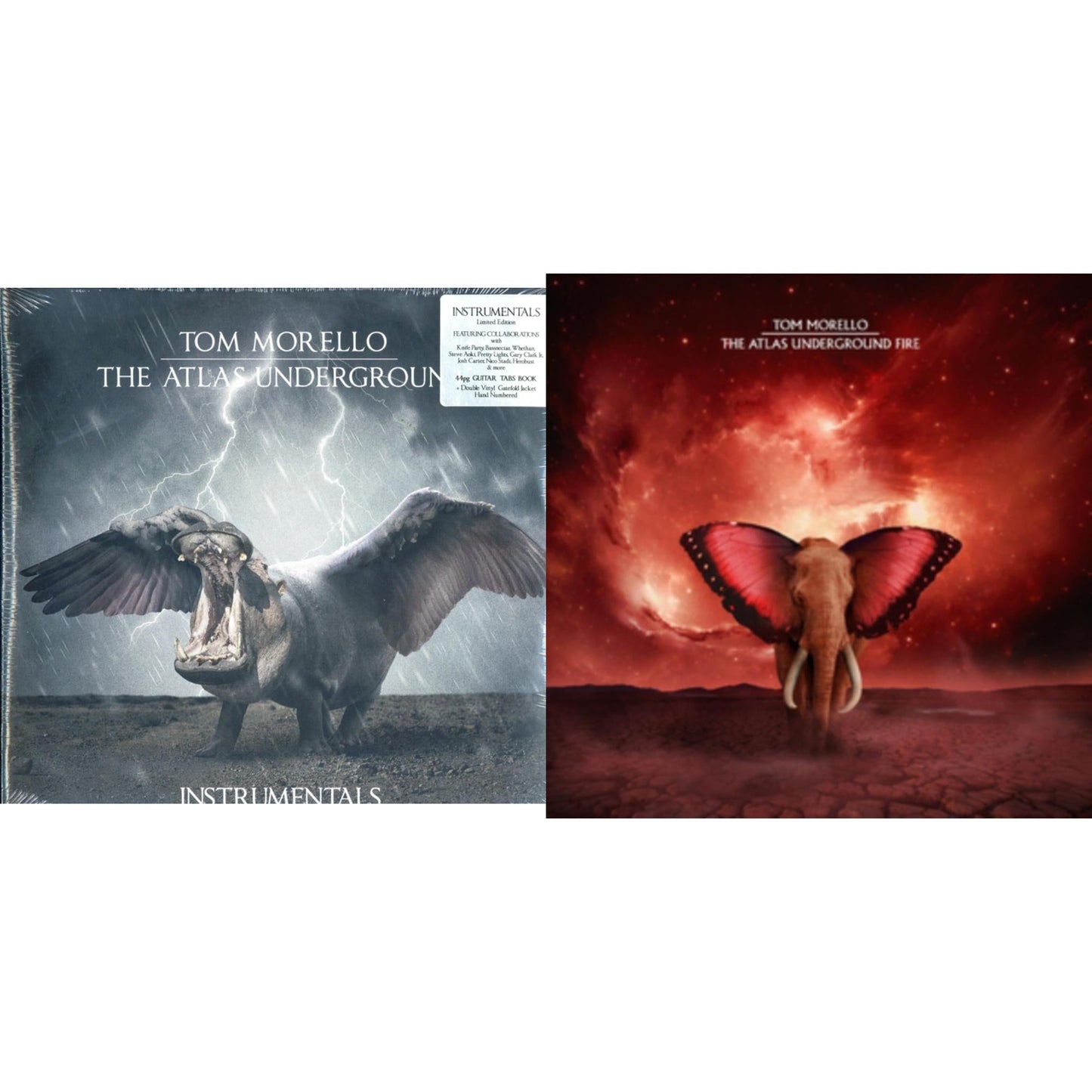 Tom Morello - Atlas Underground Fire (2LP/Orange Splatter Vinyl) & Atlas Underground Instrumentals (Guitar Tablature Book/Hand Numbered)