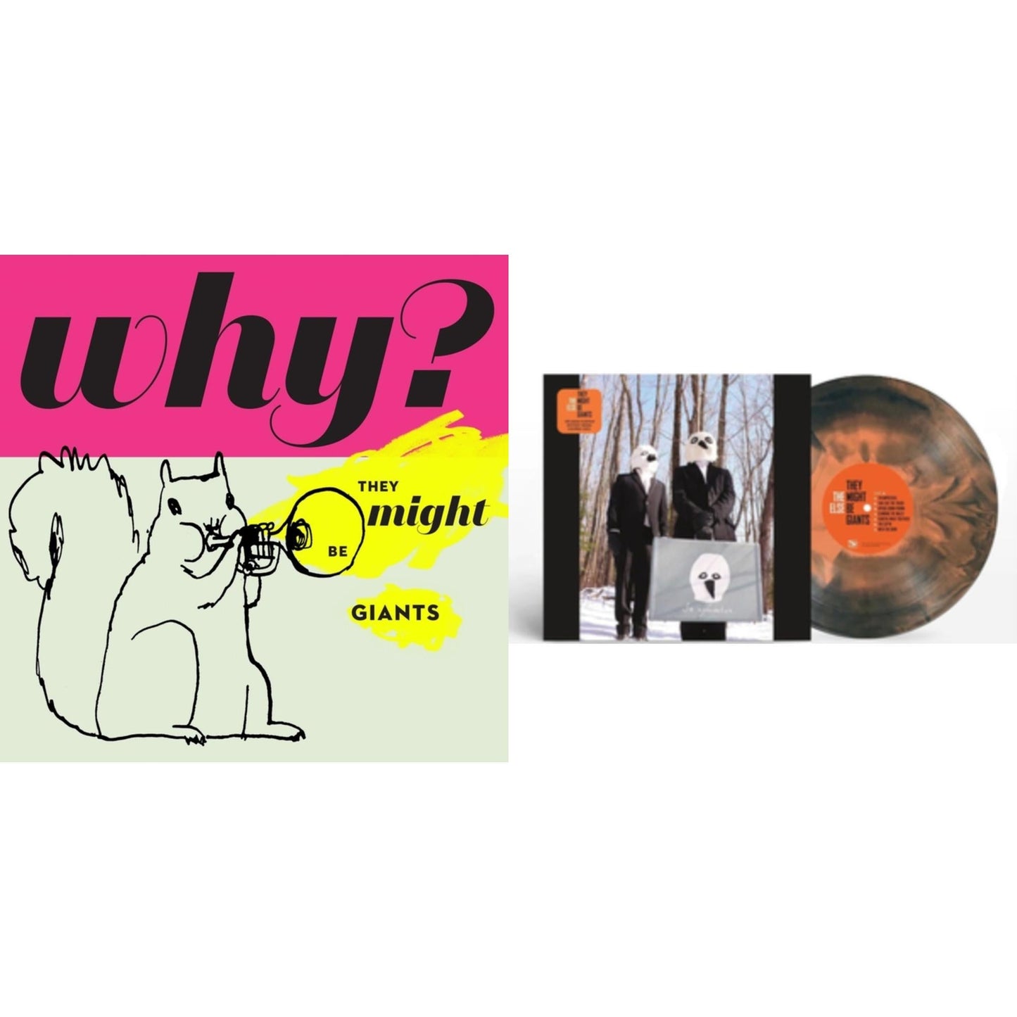 They Might Be Giants - Else (180G/Pumpkin Mystery Smoke LP Vinyl) & Why? (180G/Rainbow Splatter LP Vinyl)