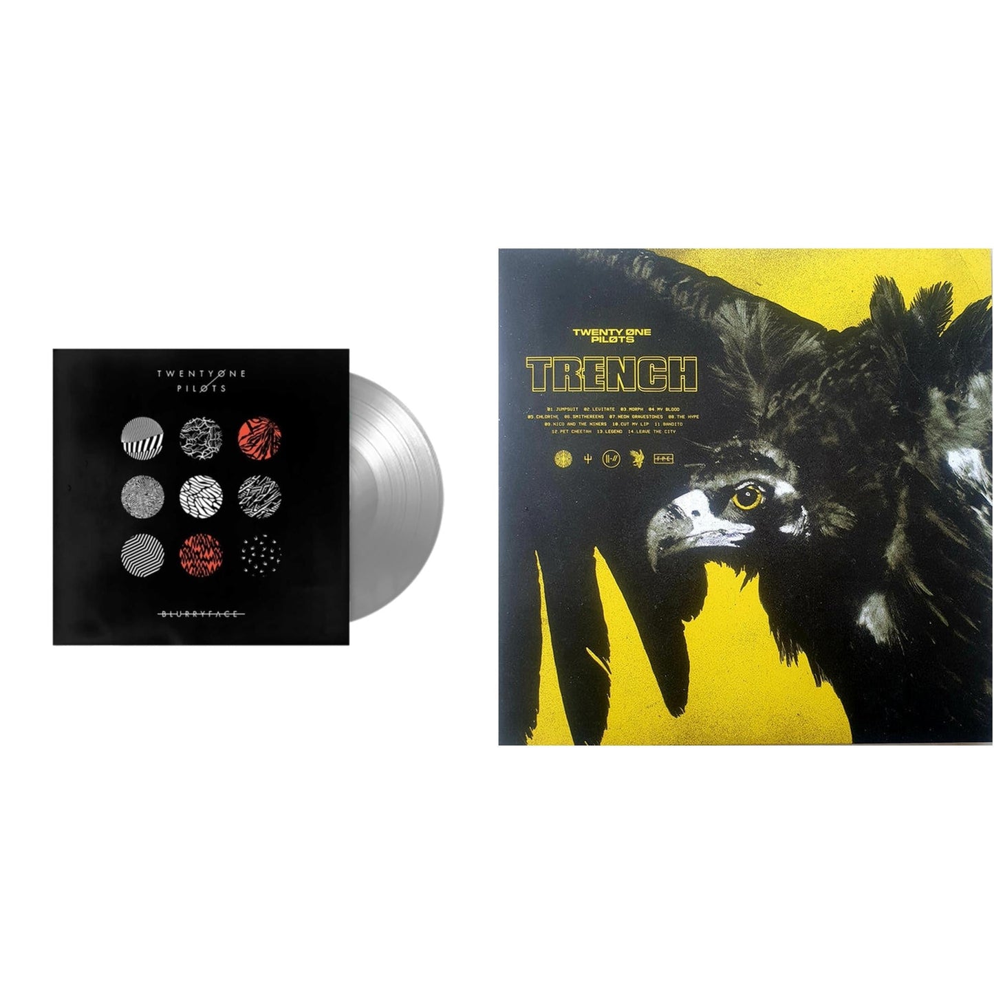 Twenty One Pilots - Blurryface (Silver LP Vinyl Fbr Anniversary) & Trench (2LP/Dl Code)