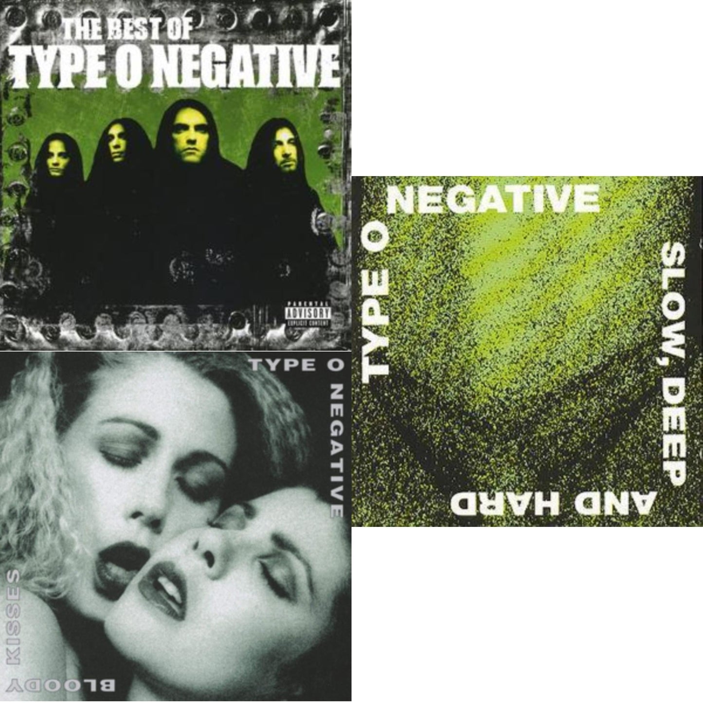 Type O Negative - Best Of Type O Negative & Bloody Kisses & Slow Deep & Hard - CD Bundle