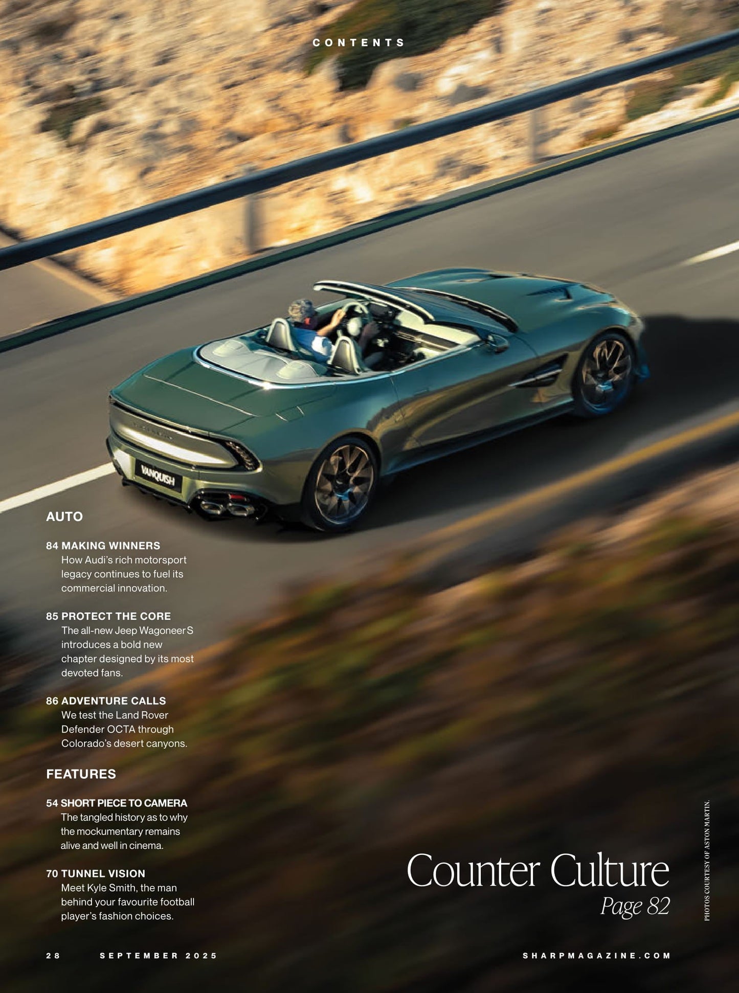 Sharp Magazine - September 2025: The Strange World Of Finn Wolfhard, Turning A New Leaf, The NFL's Style Renaissance, Testing The Defender Octa, 50 Years Of TIFF's Cultural Influence & More!