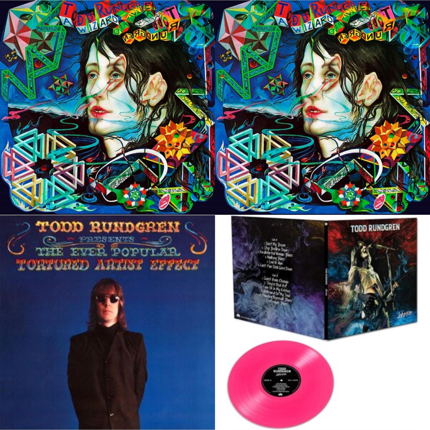 Todd Rundgren - Wizard A True Star (Turquoise Blue Vinyl/Limited/2LP/Tour Edition/Gatefold Cover/180G) & Wizard A True Star (Transparent Magenta Vinyl/Limited/2LP/Tour Edition/Gatefold Cover/180G) & Ever Popular Tortured Artist Effect (180G/Limited