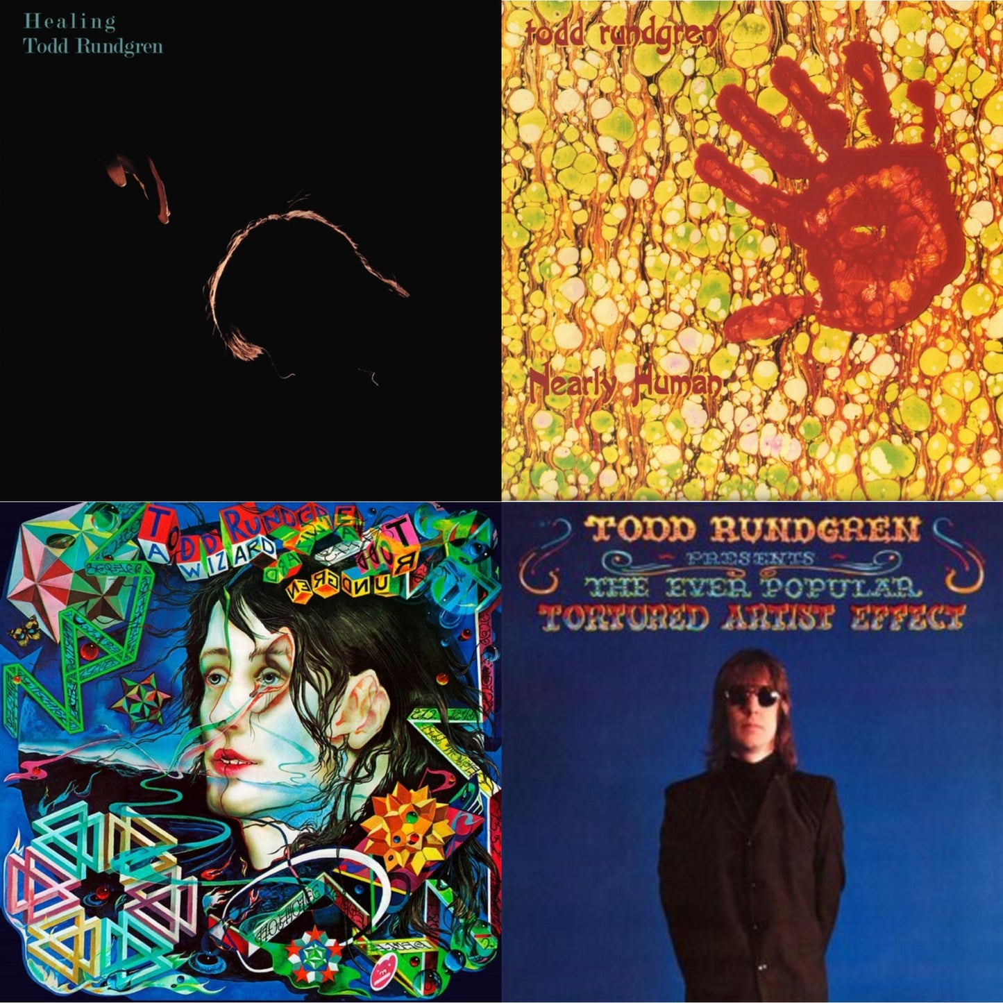 Todd Rundgren - Healing (Clear LP Vinyl/Translucent Blue 7Inch) & Nearly Human (180G/Translucent Yellow LP Vinyl/Limited Tour Edition) & Wizard A True Star (Transparent Magenta Vinyl/Limited/2LP/Tour Edition/Gatefold Cover/180G) & Ever Popular