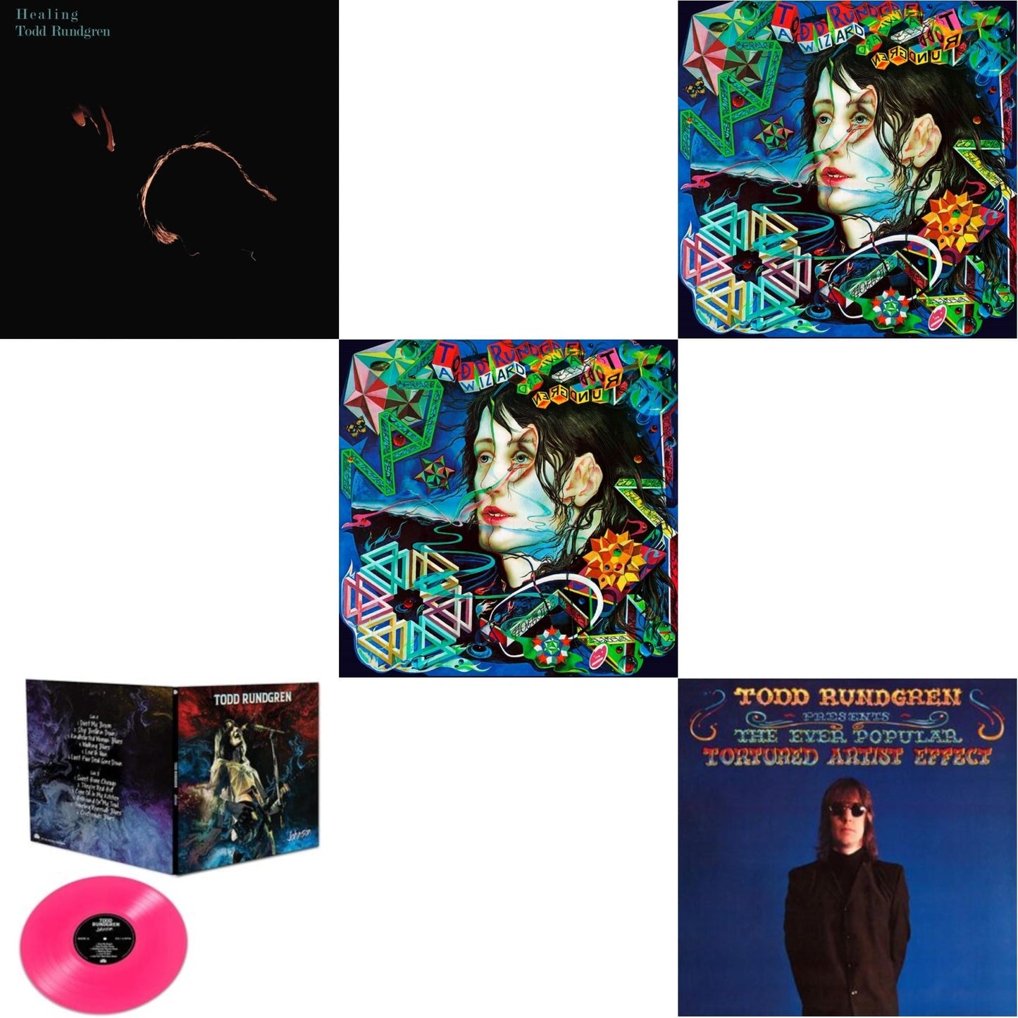 Todd Rundgren - Healing (Clear LP Vinyl/Translucent Blue 7Inch) & Wizard A True Star (Turquoise Blue Vinyl/Limited/2LP/Tour Edition/Gatefold Cover/180G) & Wizard A True Star (Transparent Magenta Vinyl/Limited/2LP/Tour Edition/Gatefold Cover/180G) &