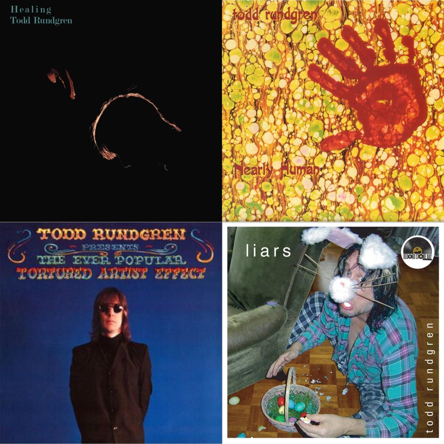 Todd Rundgren - Healing (Clear LP Vinyl/Translucent Blue 7Inch) & Nearly Human (180G/Translucent Yellow LP Vinyl/Limited Tour Edition) & Ever Popular Tortured Artist Effect (180G/Limited Edition/Gatefold Cover) & Liars (2LP/Green Vinyl)