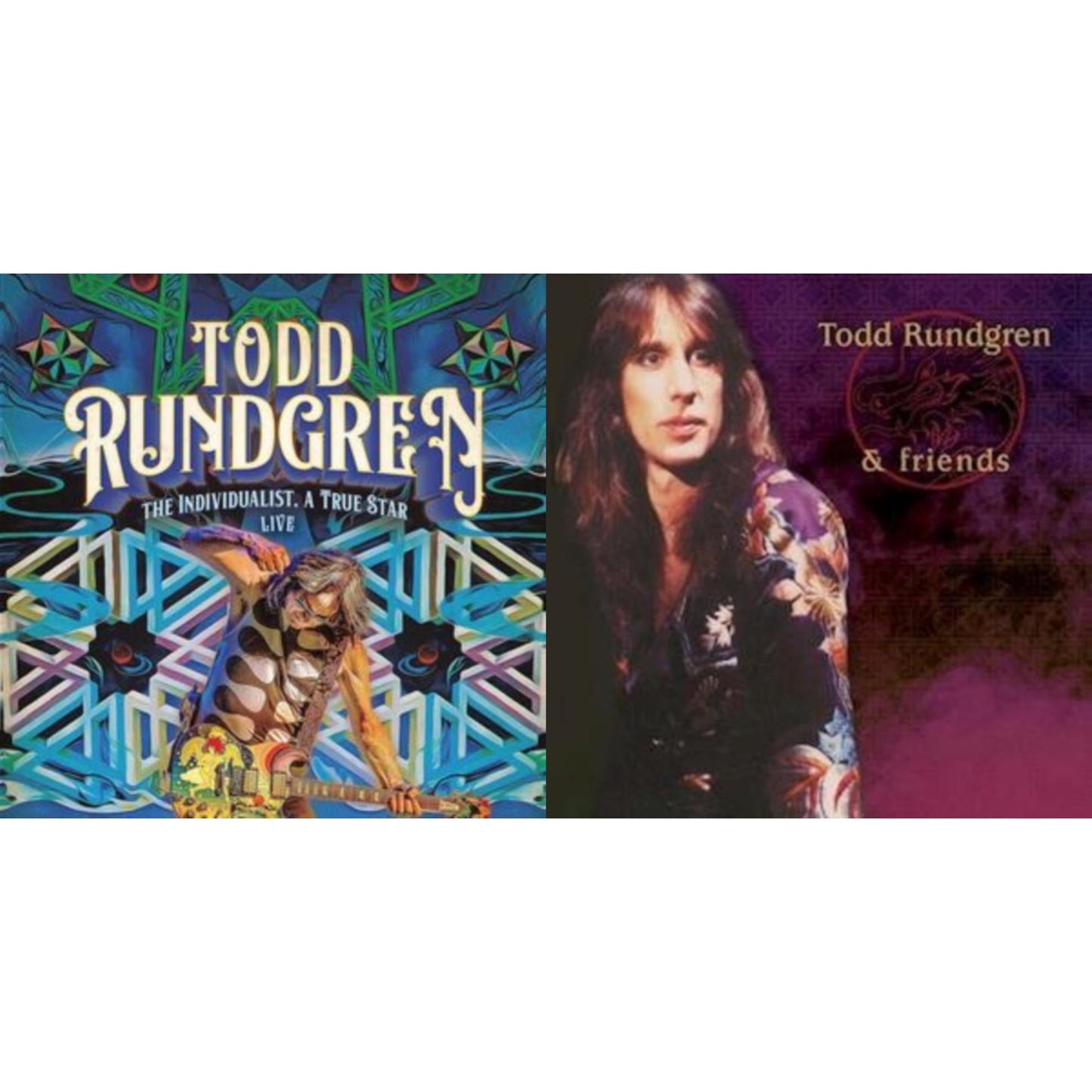 Todd Rundgren - Todd Rundgren & Friends (Purple LP Vinyl) & Individualist (Pink/Blue Splatter LP Vinyl)