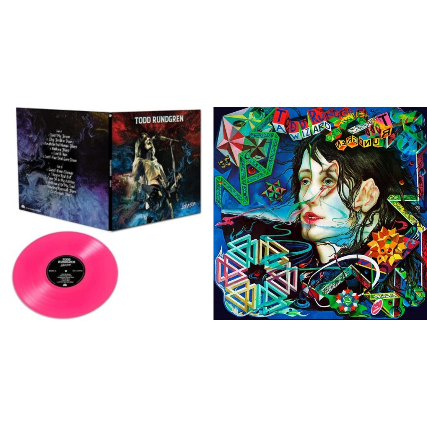 Todd Rundgren - Wizard A True Star (Transparent Magenta Vinyl/Limited/2LP/Tour Edition/Gatefold Cover/180G) & Johnson (Pink LP Vinyl)
