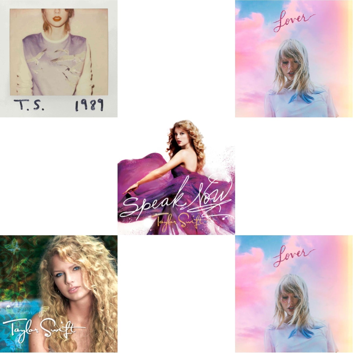 Taylor Swift - Taylor Swift & Speak Now & Lover (Deluxe) (Version 2) & Lover & 1989 - CD Bundle