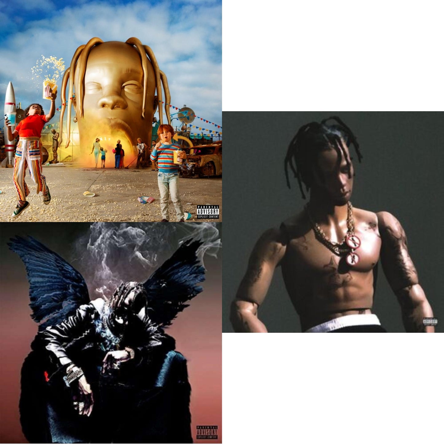 Travis Scott - Astroworld (X) (2 LP/150G/Dl Insert) & Birds In The Trap Sing Mcknight (Pa) (2LP/150G/Dl Card) & Rodeo (X) (2LP/150G/Dl Card)
