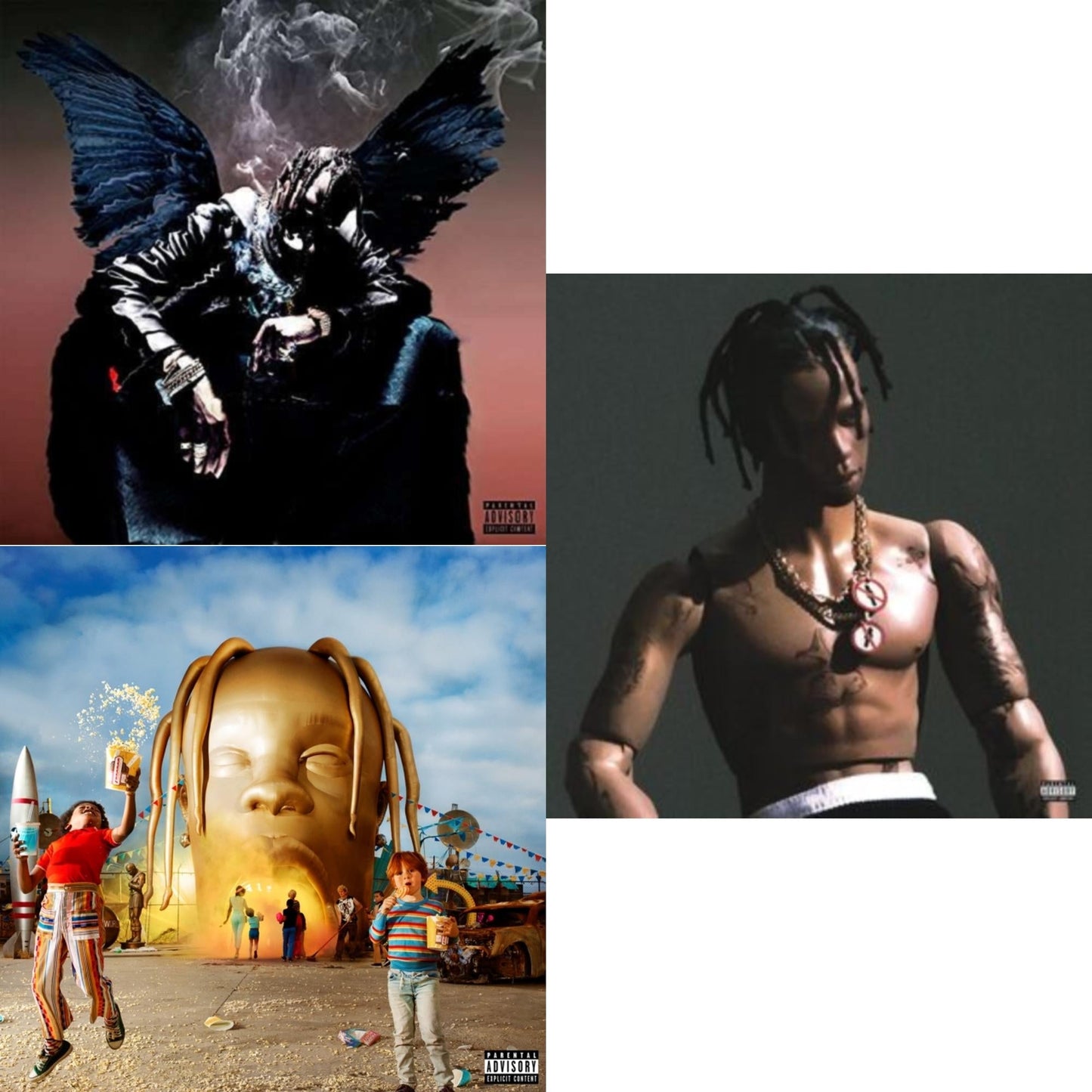 Travis Scott - Astroworld (X) (2 LP/150G/Dl Insert) & Rodeo (X) (2LP/150G/Dl Card) & Birds In The Trap Sing Mcknight (Pa) (2LP/150G/Dl Card)