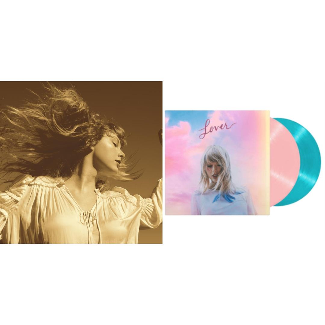 Taylor Swift - Fearless (Taylor's Version) (Gold Vinyl/3LP Vinyl) & Lover - Bundle