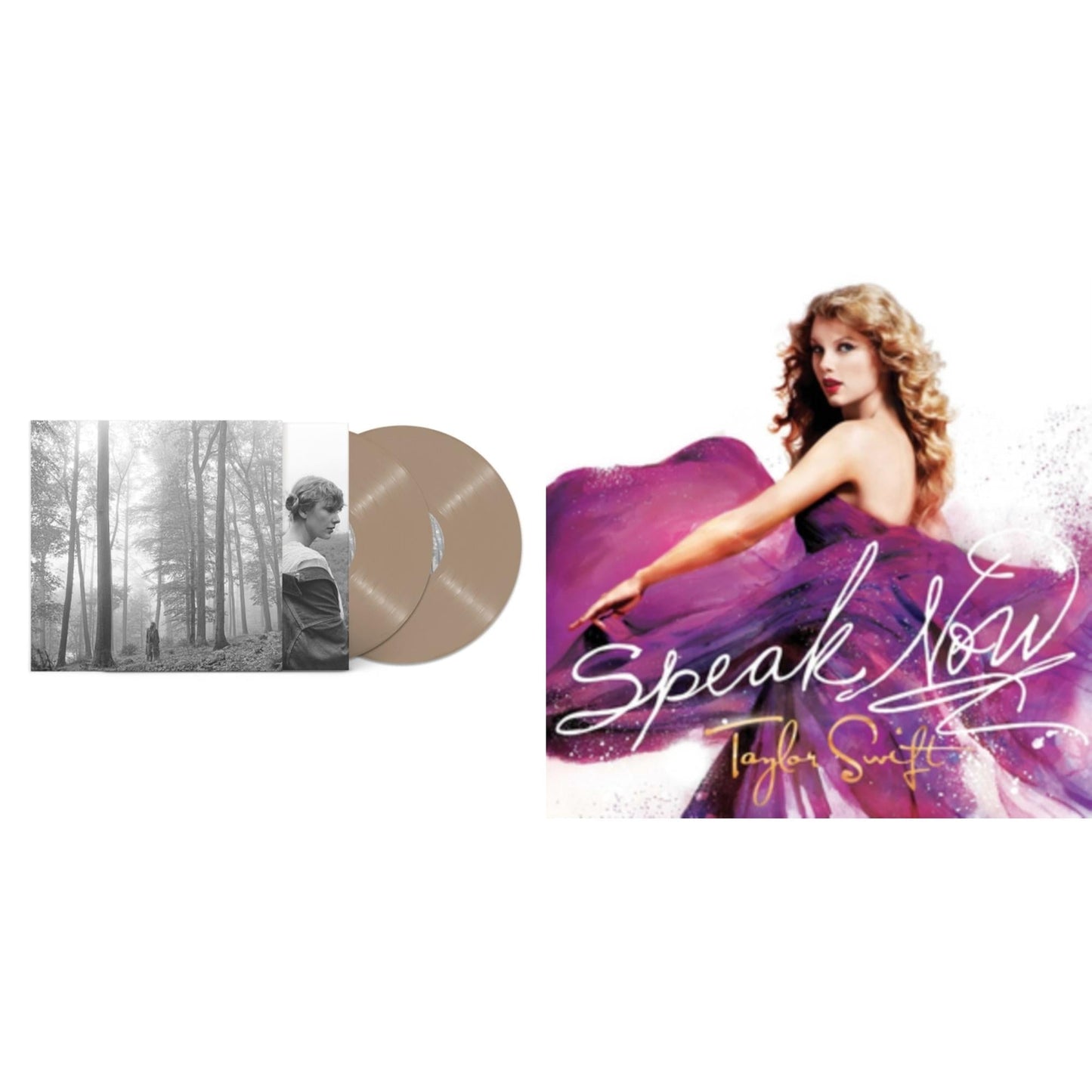 Taylor Swift - Folklore (X) (Beige Vinyl/2LP) & Speak Now