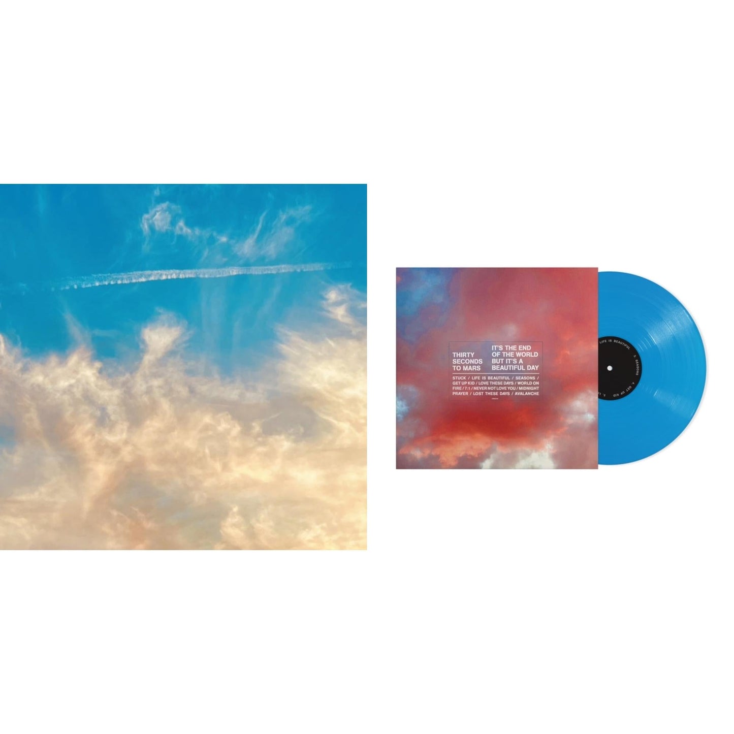 Thirty Seconds To Mars - It's The End Of The World But It's A Beautiful Day (Tangerine LP Vinyl) & It's The End Of The World But It's A Beautiful Day (Blue LP Vinyl)