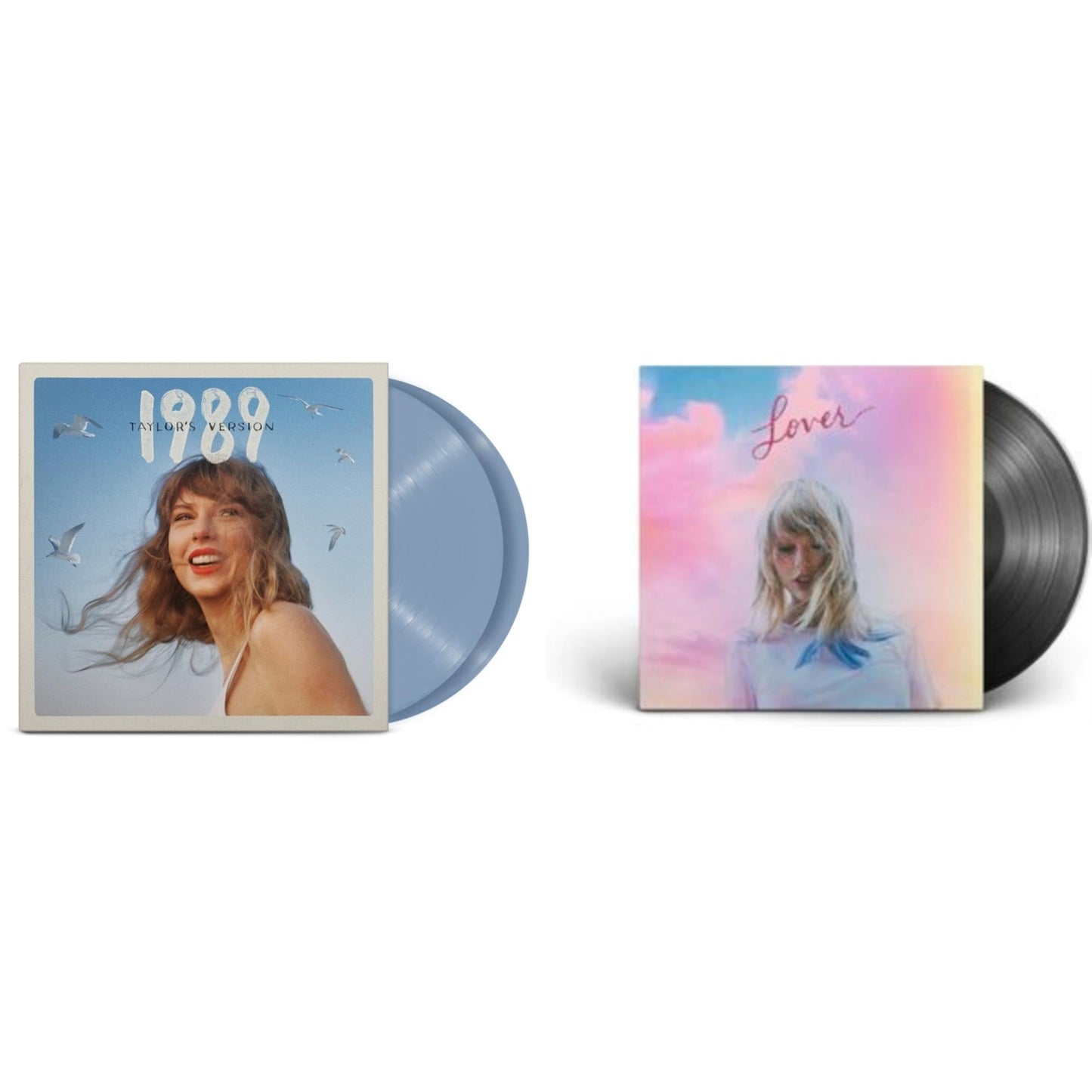 Taylor Swift - 1989 (Taylor's Version) (2LP/Crystal Skies Blue Vinyl) & Lover (2LP)
