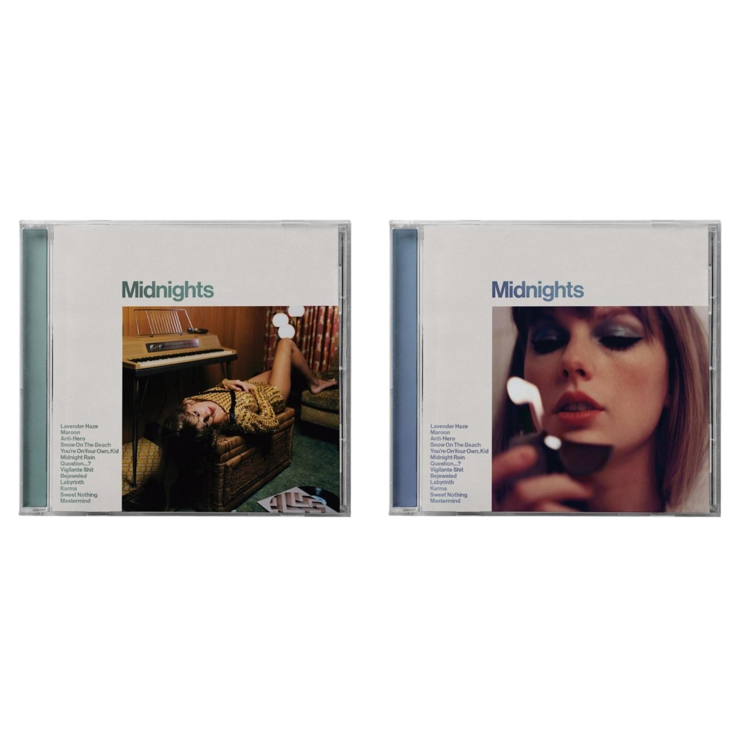 Taylor Swift - Midnights (X) (Moonstone Blue CD) & Midnights (X) (Jade Green CD)