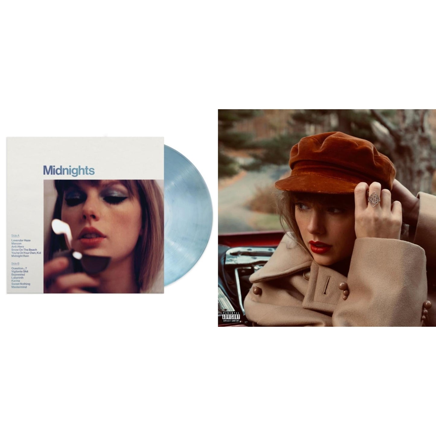 Taylor Swift - Red (Taylor's Version) (4LP) & Midnights (X) (Moonstone Blue LP Vinyl)
