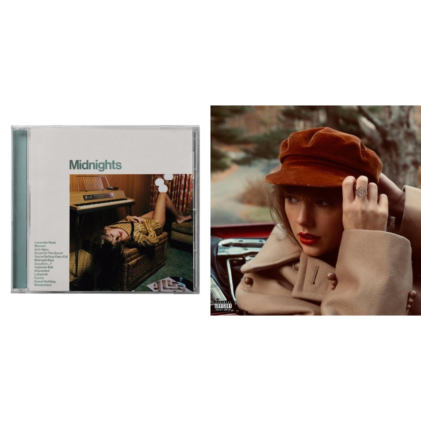 Taylor Swift - Red (Taylor's Version) (Edited) (2CD) & Midnights (X) (Jade Green CD)
