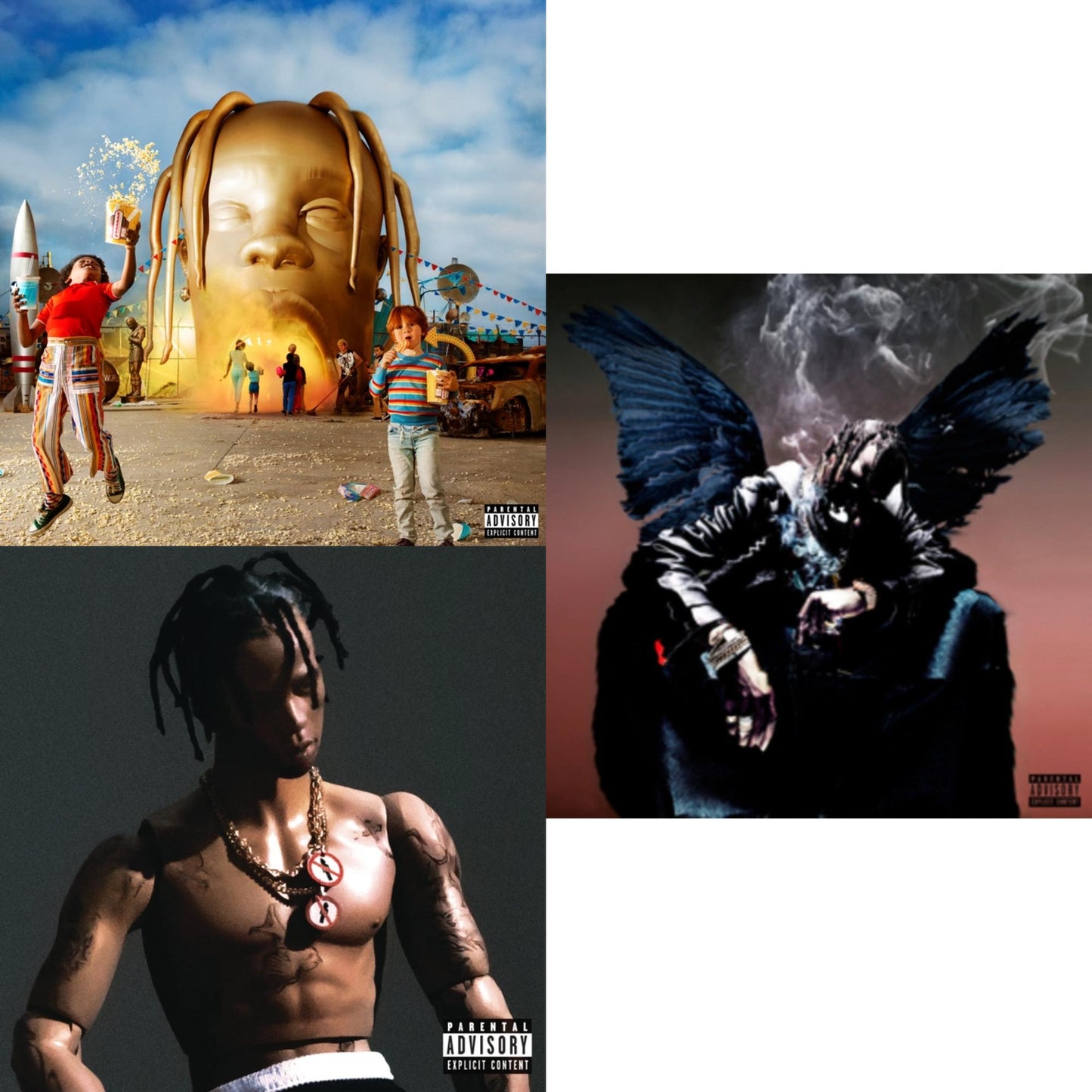 Travis Scott - Astroworld & Rodeo (Exp) & Birds In The Trap Sing Mcknight (Pa) - CD Bundle