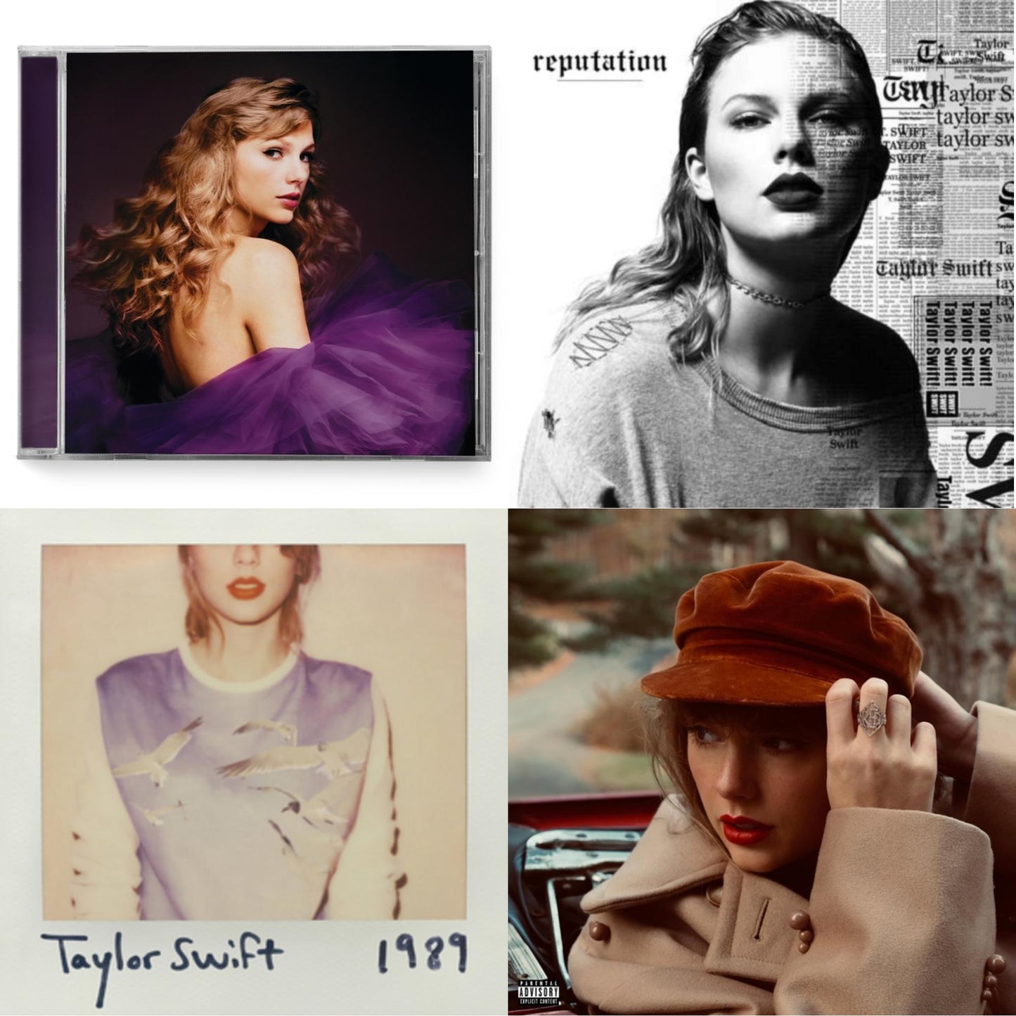 Taylor Swift - Red (Taylor's Version) (X) (2CD) & Speak Now (Taylor's Version) (2CD) & 1989 & Reputation