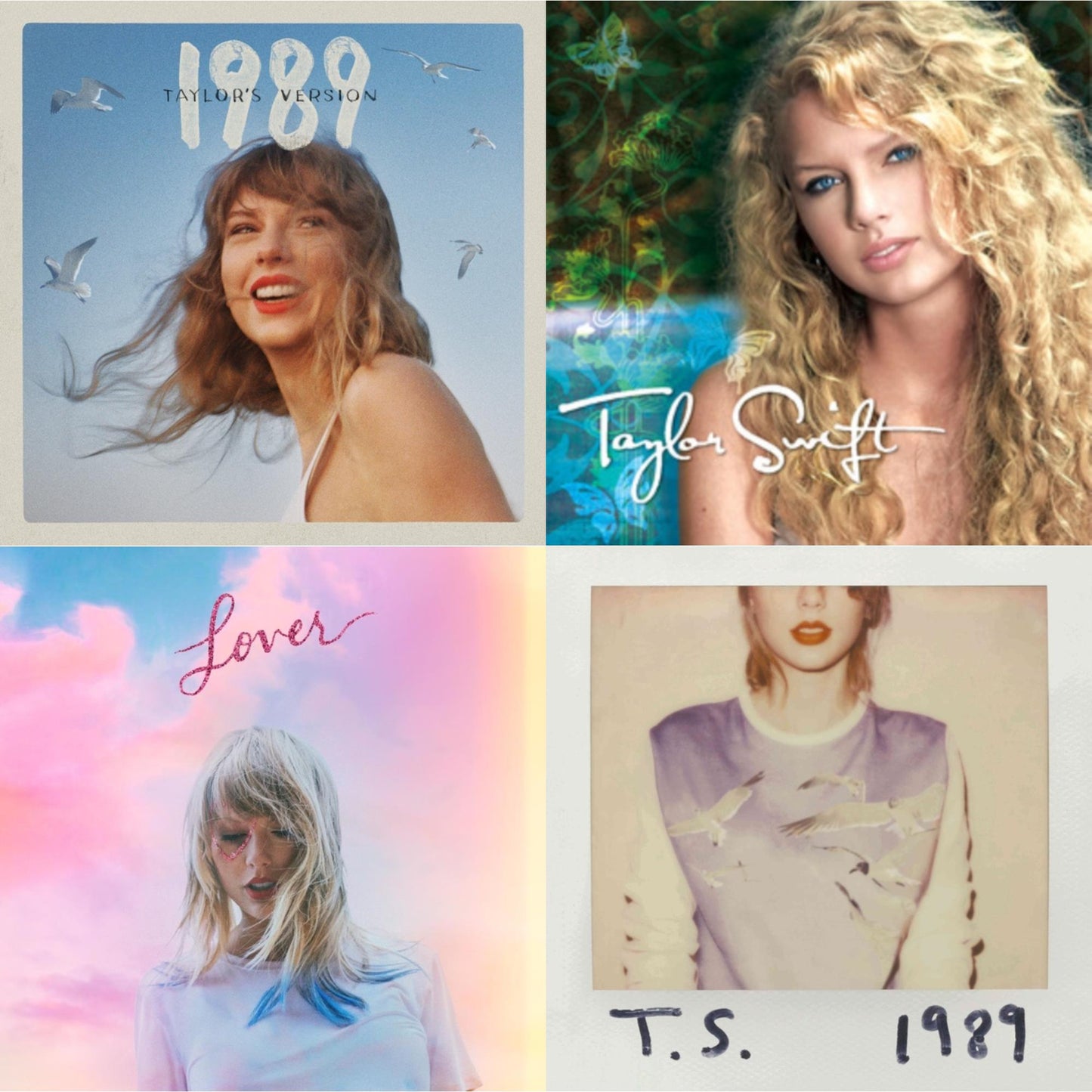 Taylor Swift - 1989 (Taylor's Version) & Taylor Swift & Lover (Deluxe) (Version 2) & 1989 - CD Bundle