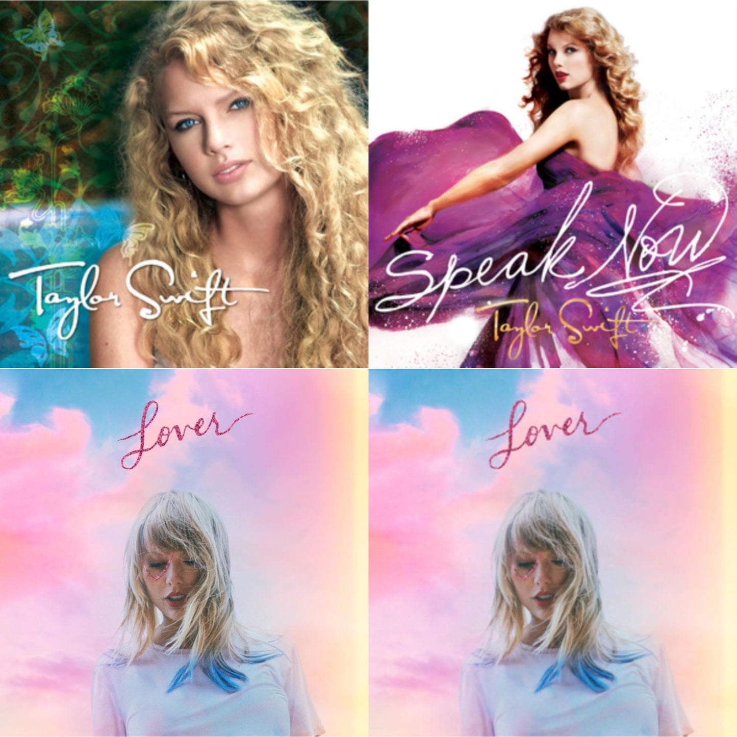 Taylor Swift - Taylor Swift & Speak Now & Lover (Deluxe) (Version 2) & Lover - CD Bundle