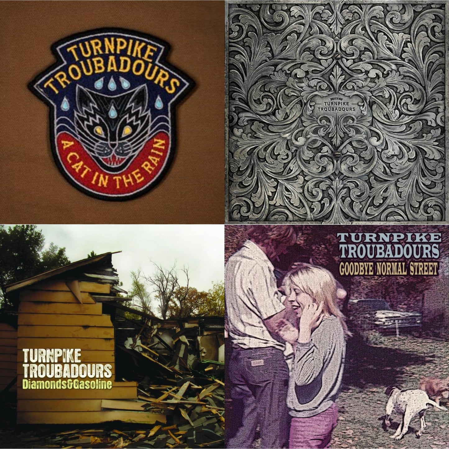 Turnpike Troubadours - Cat In The Rain & Turnpike Troubadours & Diamonds & Gasoline & Goodbye Normal Street - LP Vinyl Bundle