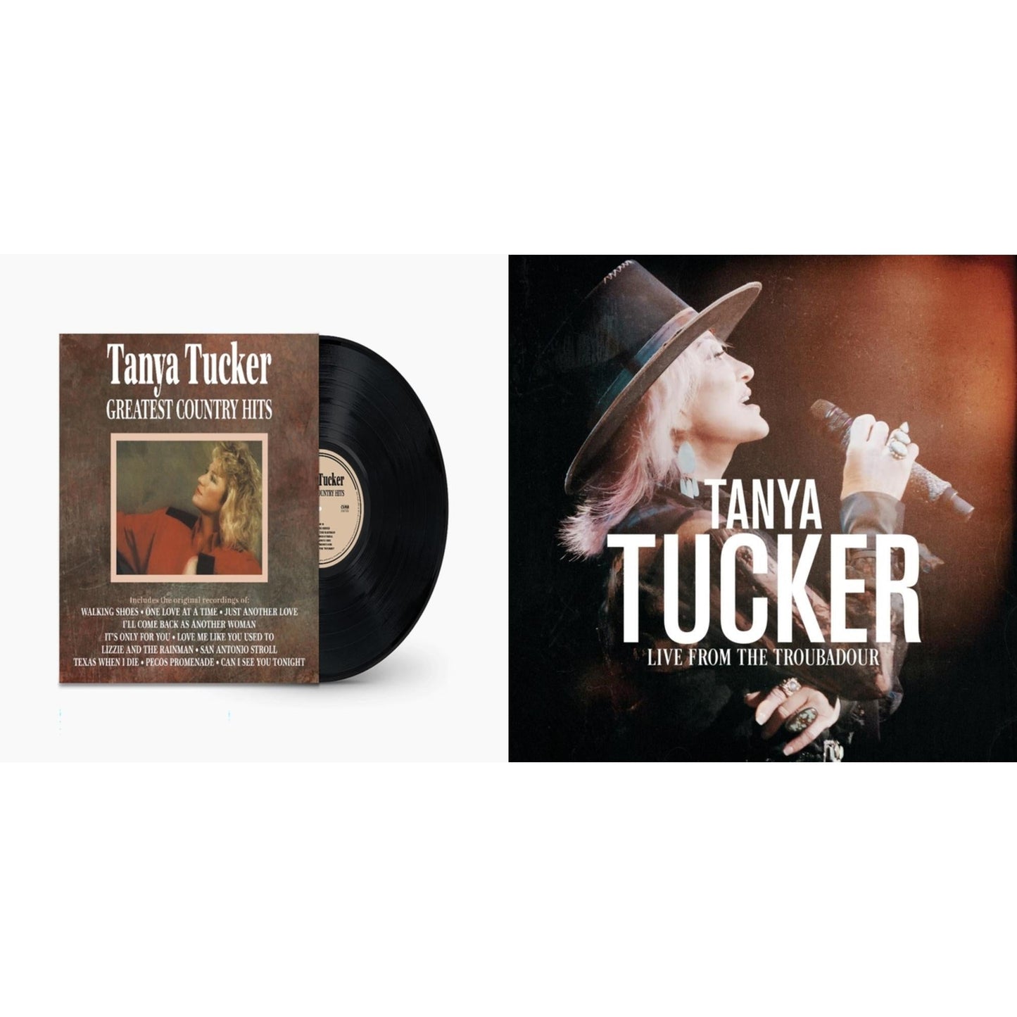 Tanya Tucker - Greatest Country Hits & Live From The Troubadour (Black/Pink/Blue Splatter Vinyl/2LP)