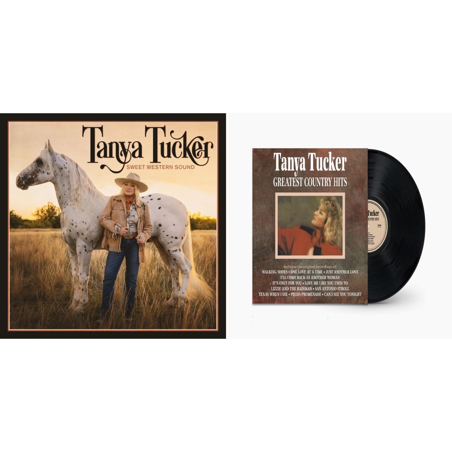Tanya Tucker - Greatest Country Hits & Sweet Western Sound - LP Vinyl Bundle
