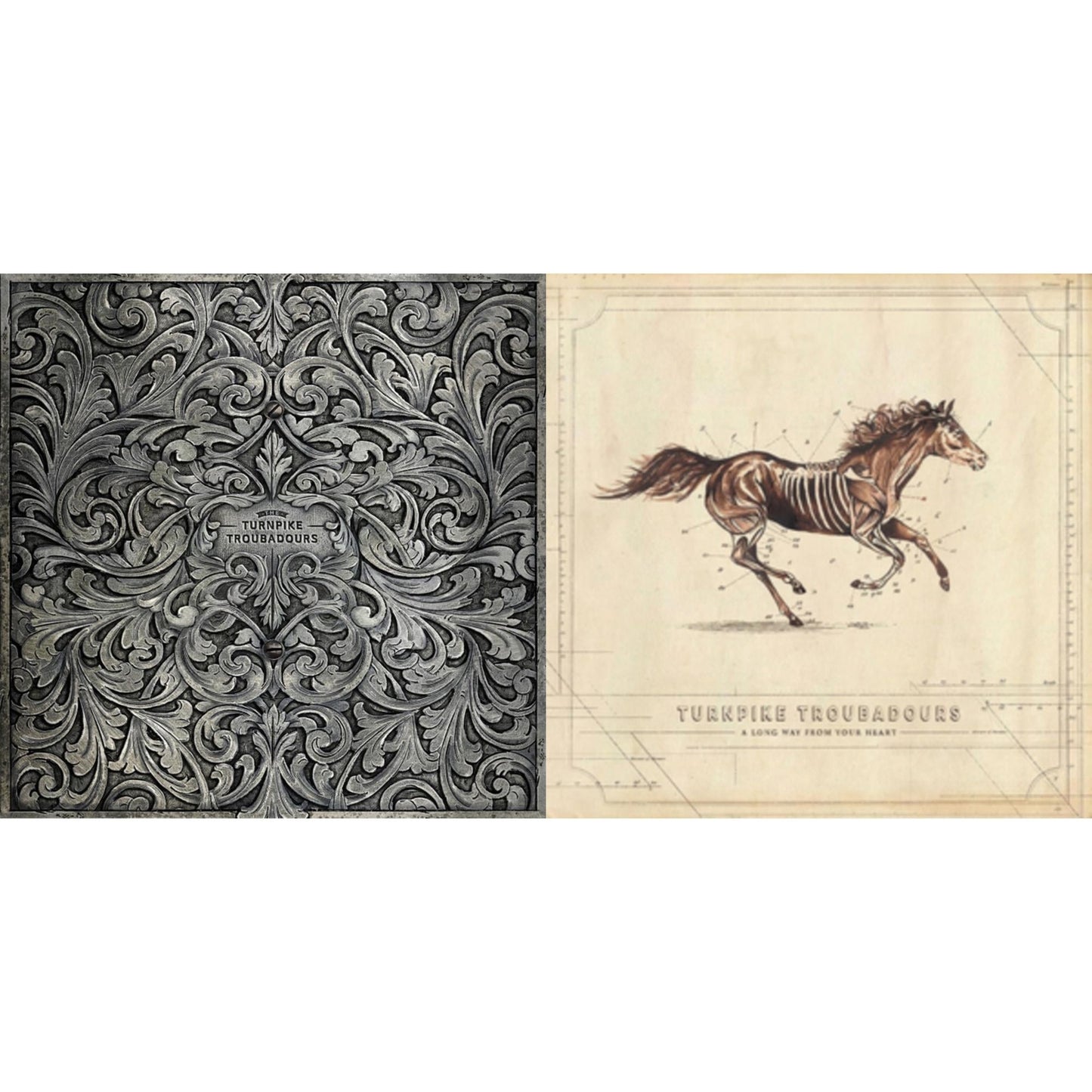 Turnpike Troubadours - Turnpike Troubadours & Long Way From Your Heart - LP Vinyl Bundle
