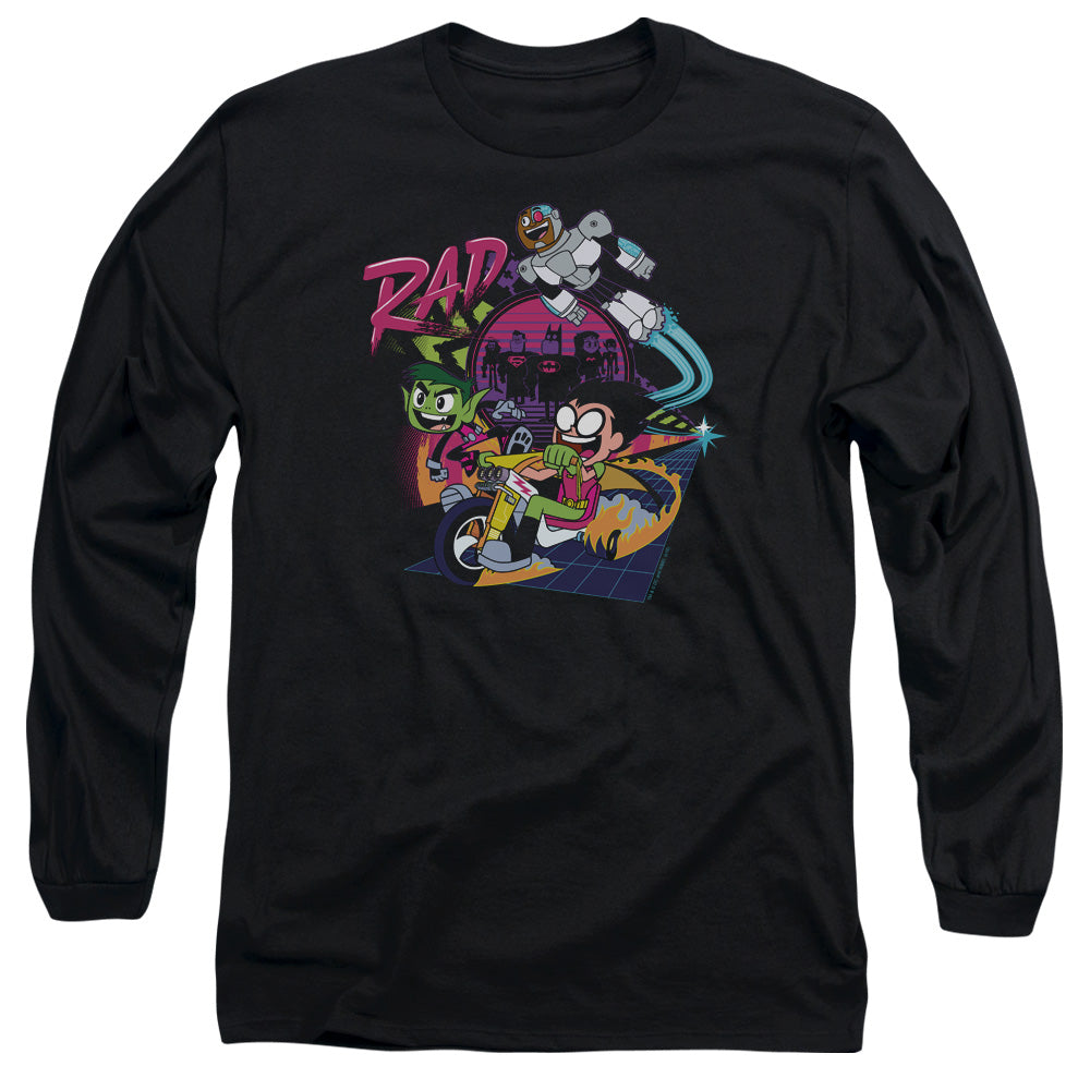 Teen Titans Go To The Movies Rad Mens Long Sleeve Shirt Black Officially Licensed