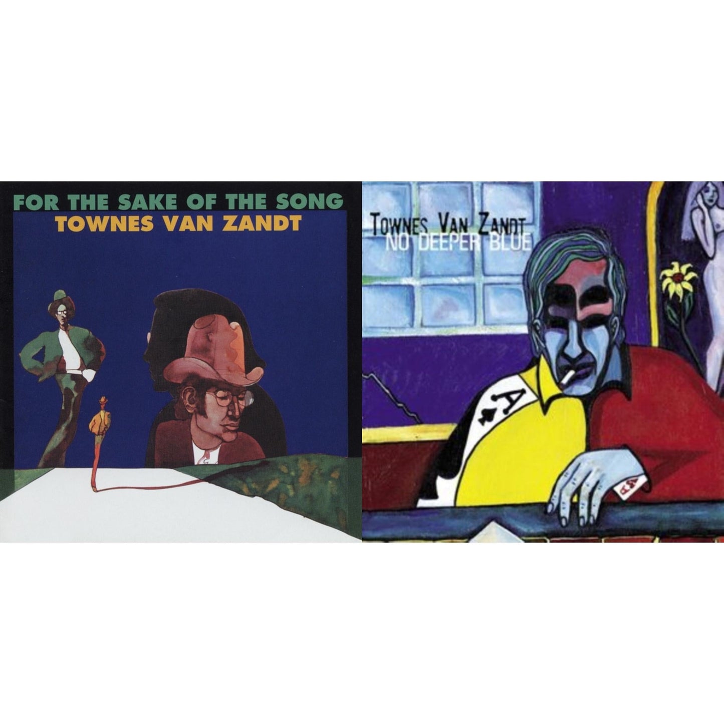 Townes Van Zandt - For The Sake Of The Song & No Deeper Blue - LP Vinyl Bundle